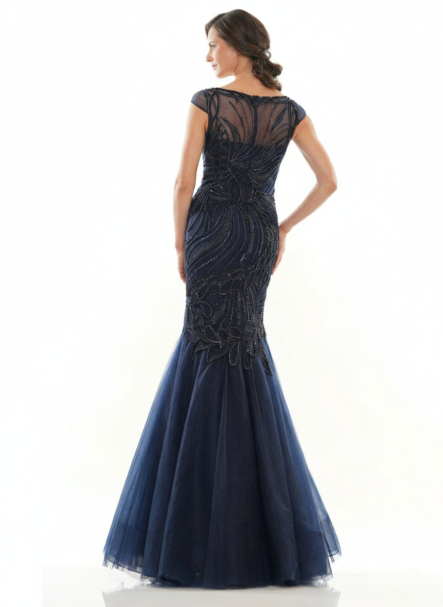Marsoni Long Formal Mermaid Fitted Dress 1126 - The Dress Outlet
