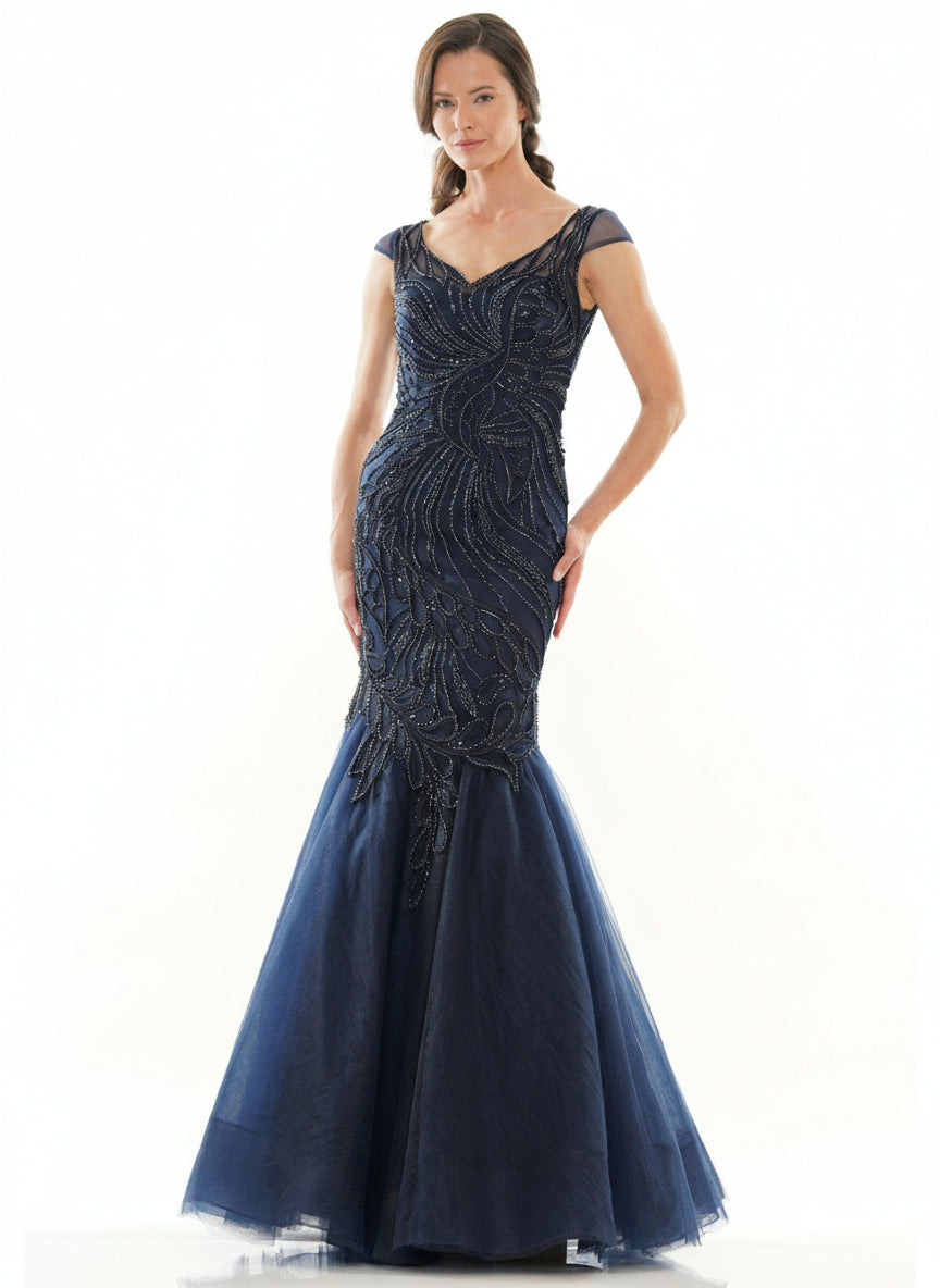 Marsoni Long Formal Mermaid Fitted Dress 1126 - The Dress Outlet