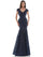 Marsoni Long Formal Metallic Lace Mermaid Dress 212 - The Dress Outlet