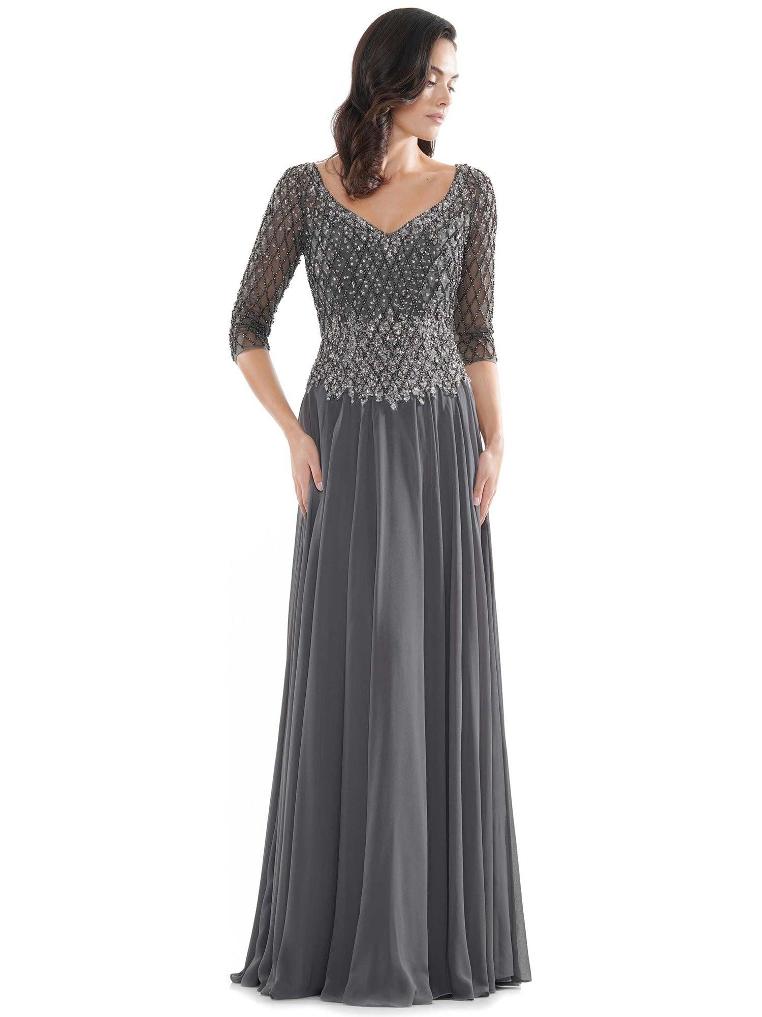 Dark Taupe Marsoni Long Formal Mother of the Bride Dress 165 for $438.0 ...