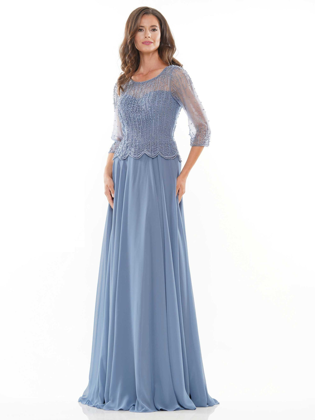 Marsoni 312 Mother of the Bride Dress Slate Blue