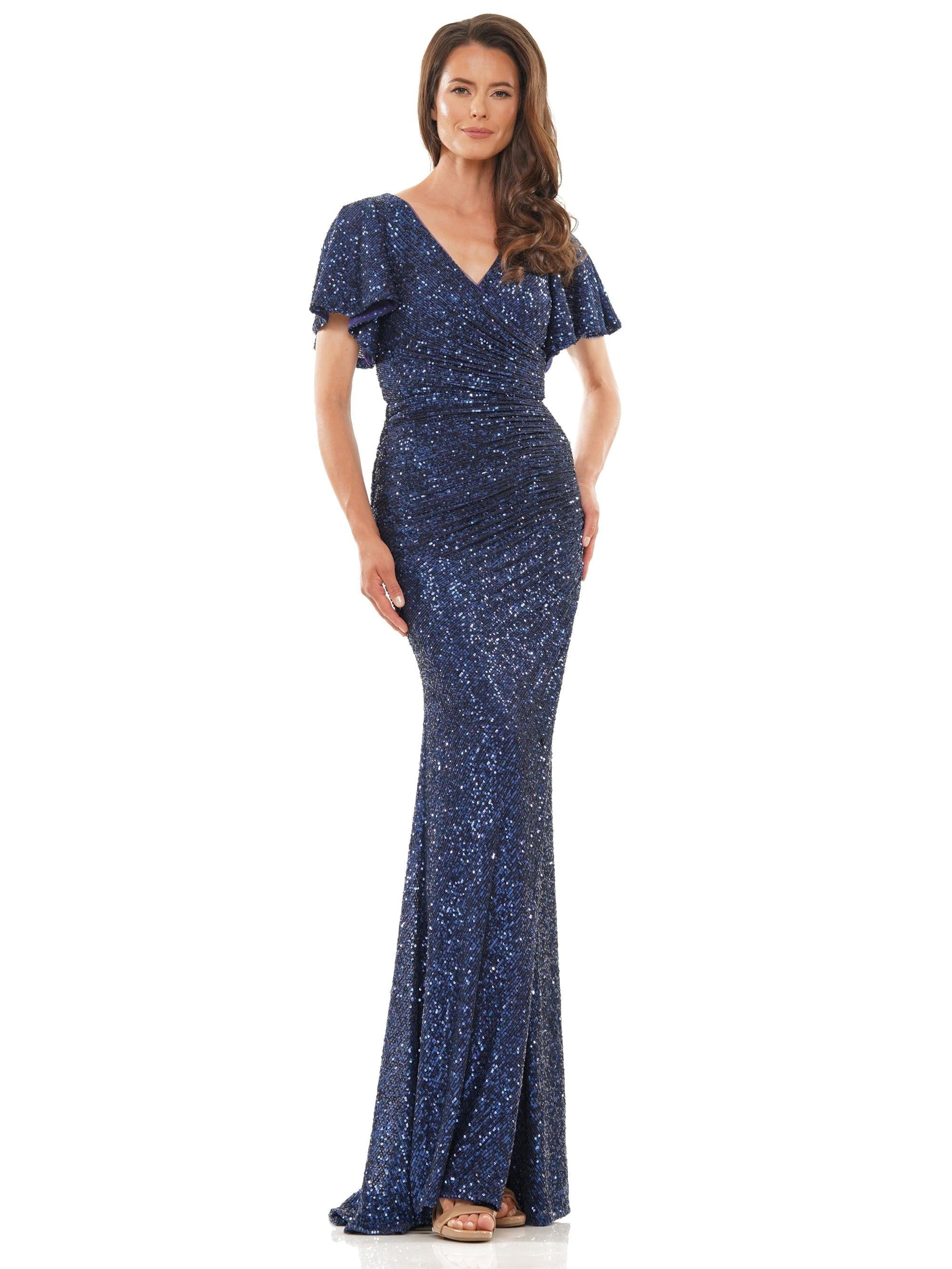 Navy Marsoni Long Formal Mother of the Bride Dress M318 - Mother of the ...