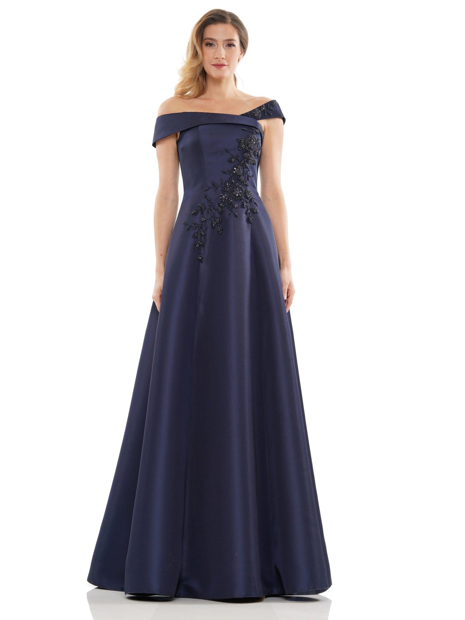 Marsoni Long Formal Off Shoulder Dress 1138 - The Dress Outlet