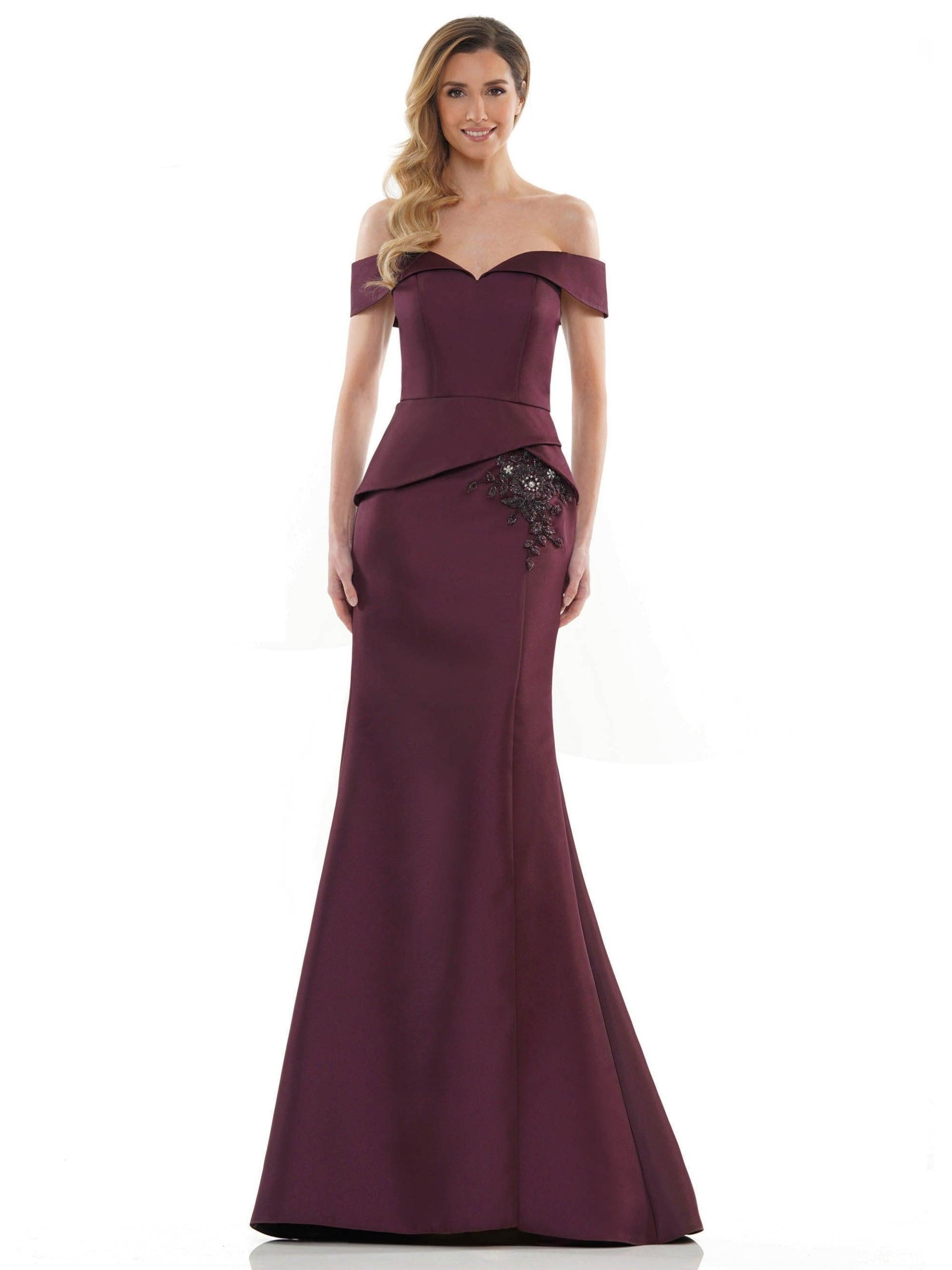 Marsoni Long Formal Off Shoulder Dress 1143 - The Dress Outlet