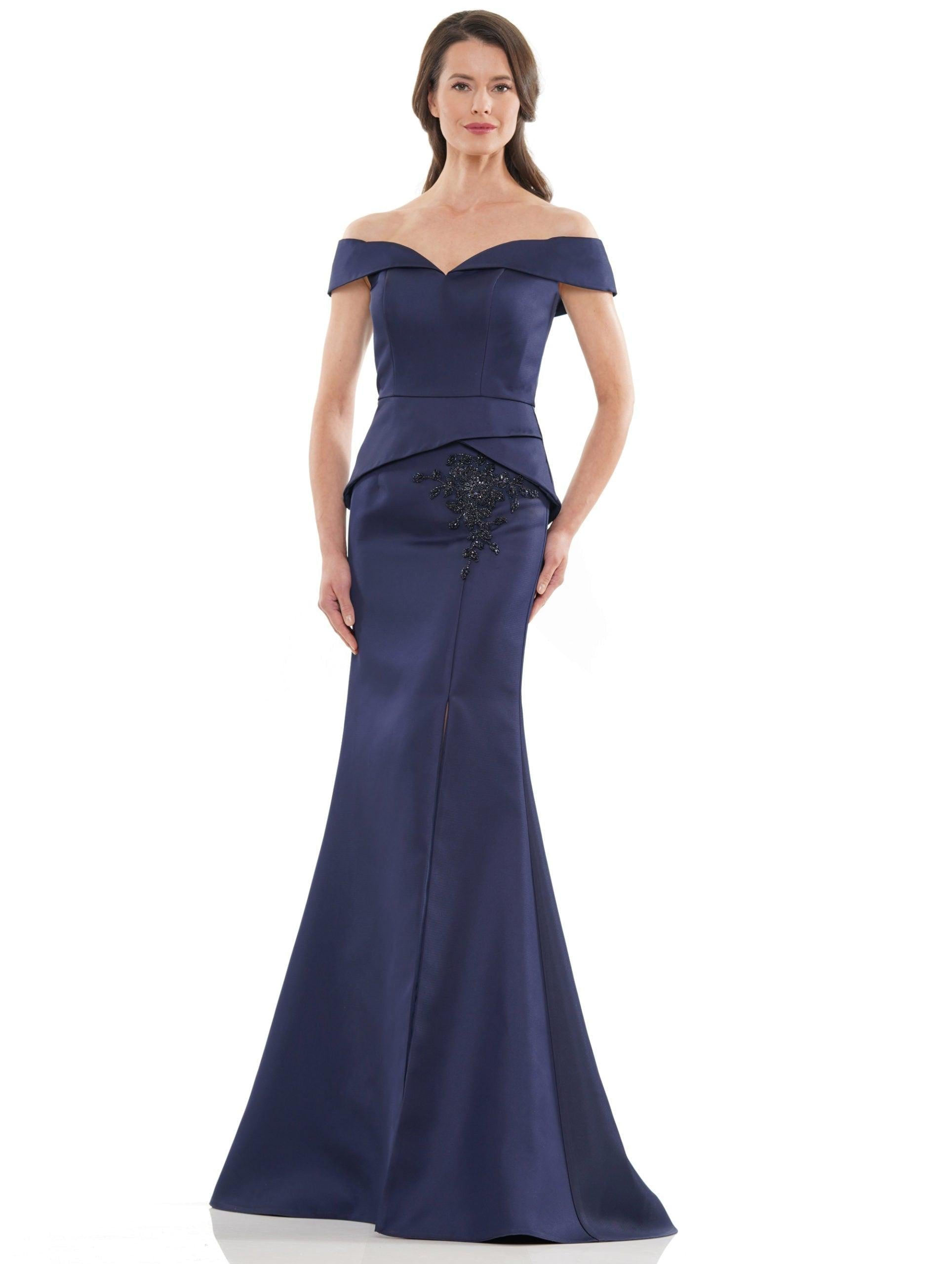 Marsoni Long Formal Off Shoulder Dress 1143 - The Dress Outlet