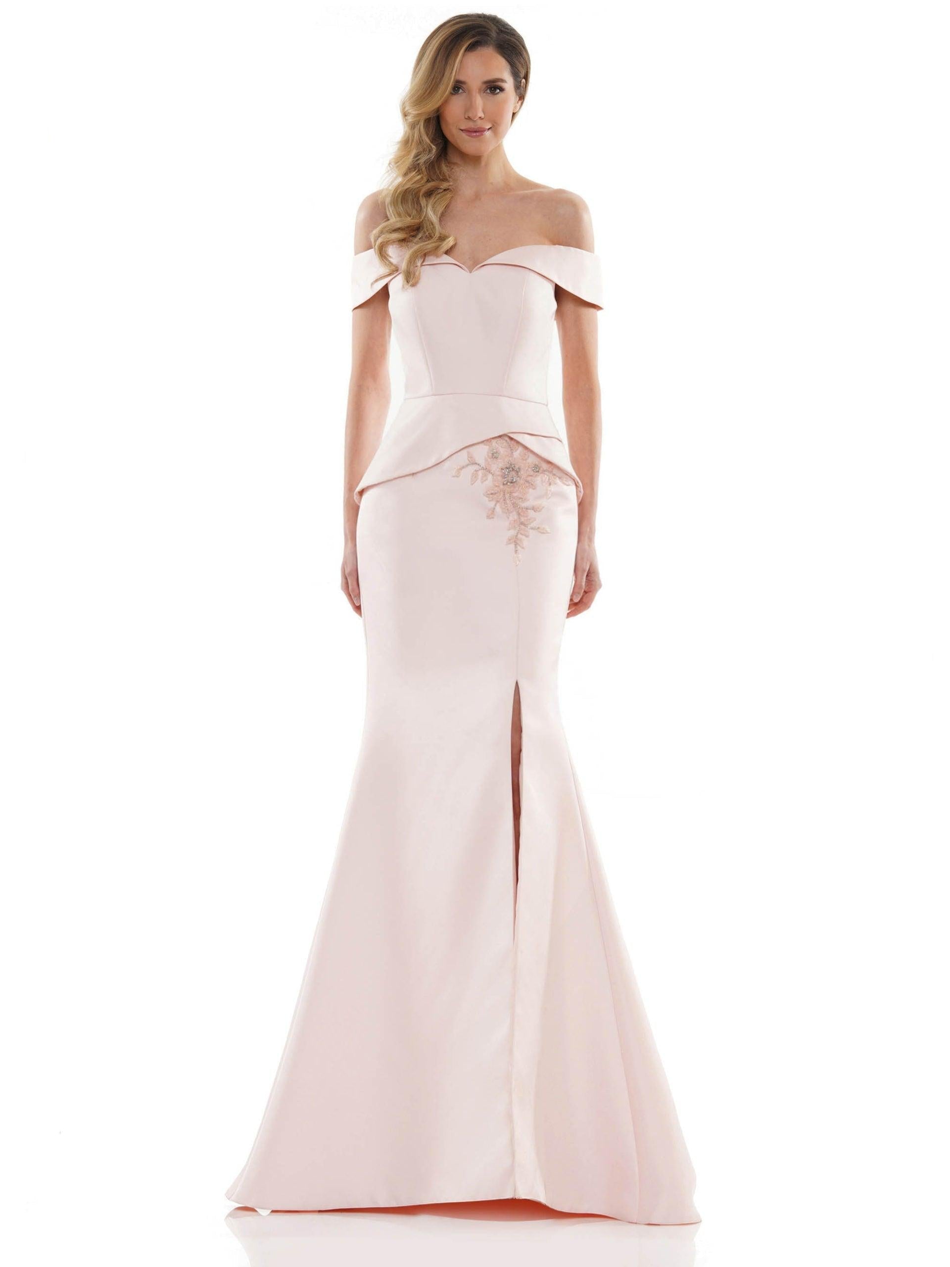 Marsoni Long Formal Off Shoulder Dress 1143 - The Dress Outlet