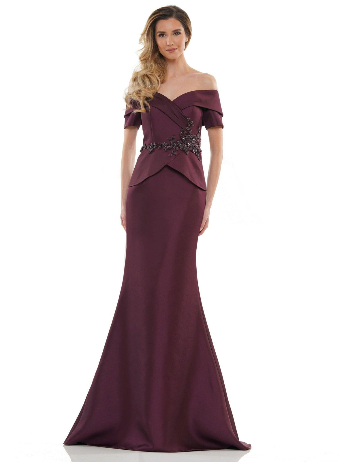 Marsoni Long Formal Off Shoulder Dress 1144 - The Dress Outlet