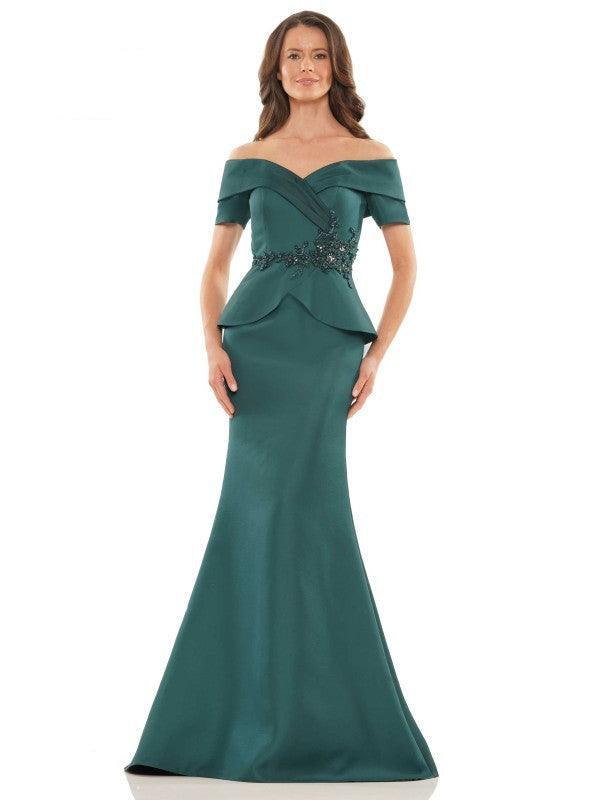 Marsoni Long Formal Off Shoulder Dress 1144 - The Dress Outlet