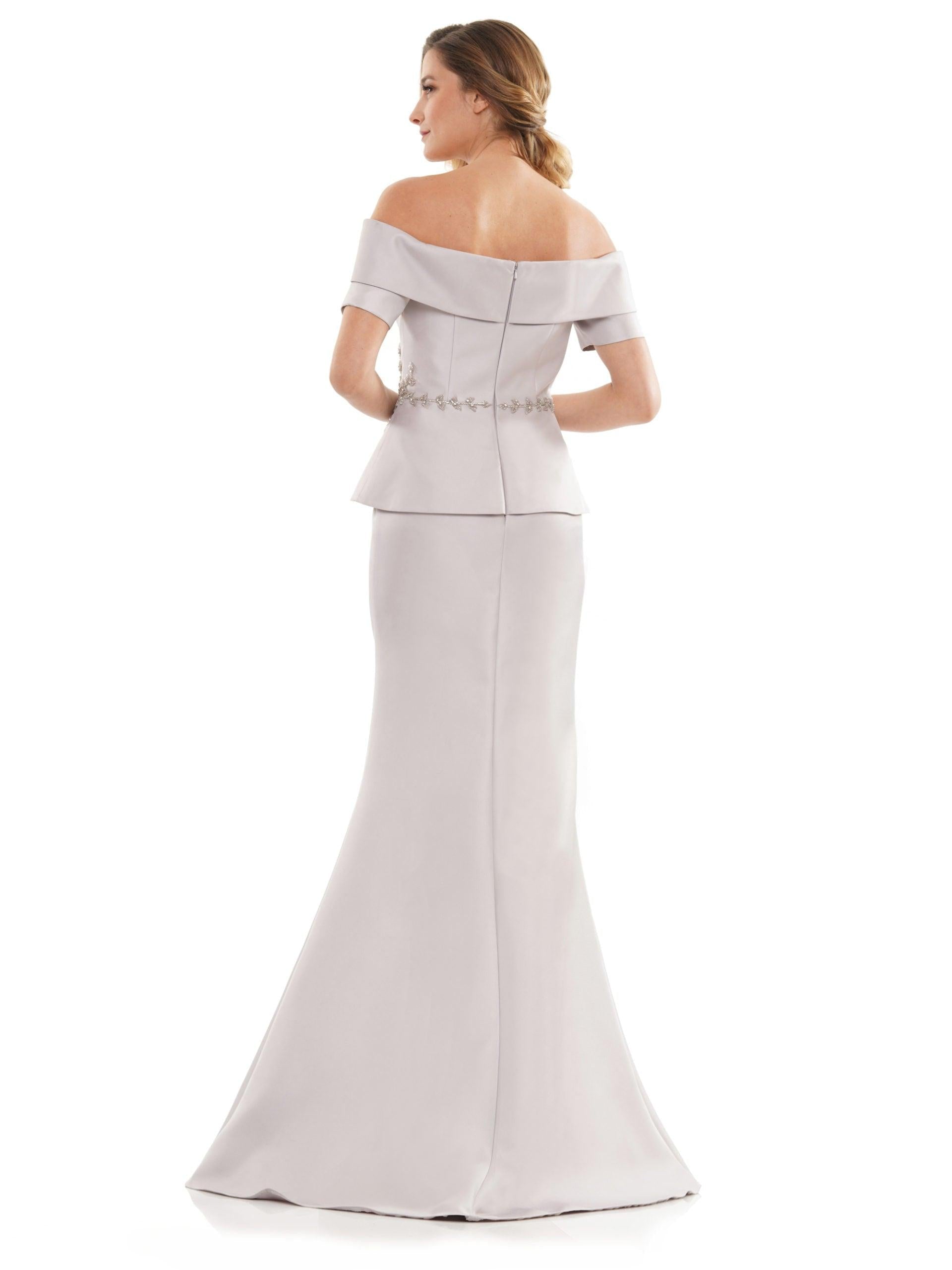 Marsoni Long Formal Off Shoulder Dress 1144 - The Dress Outlet
