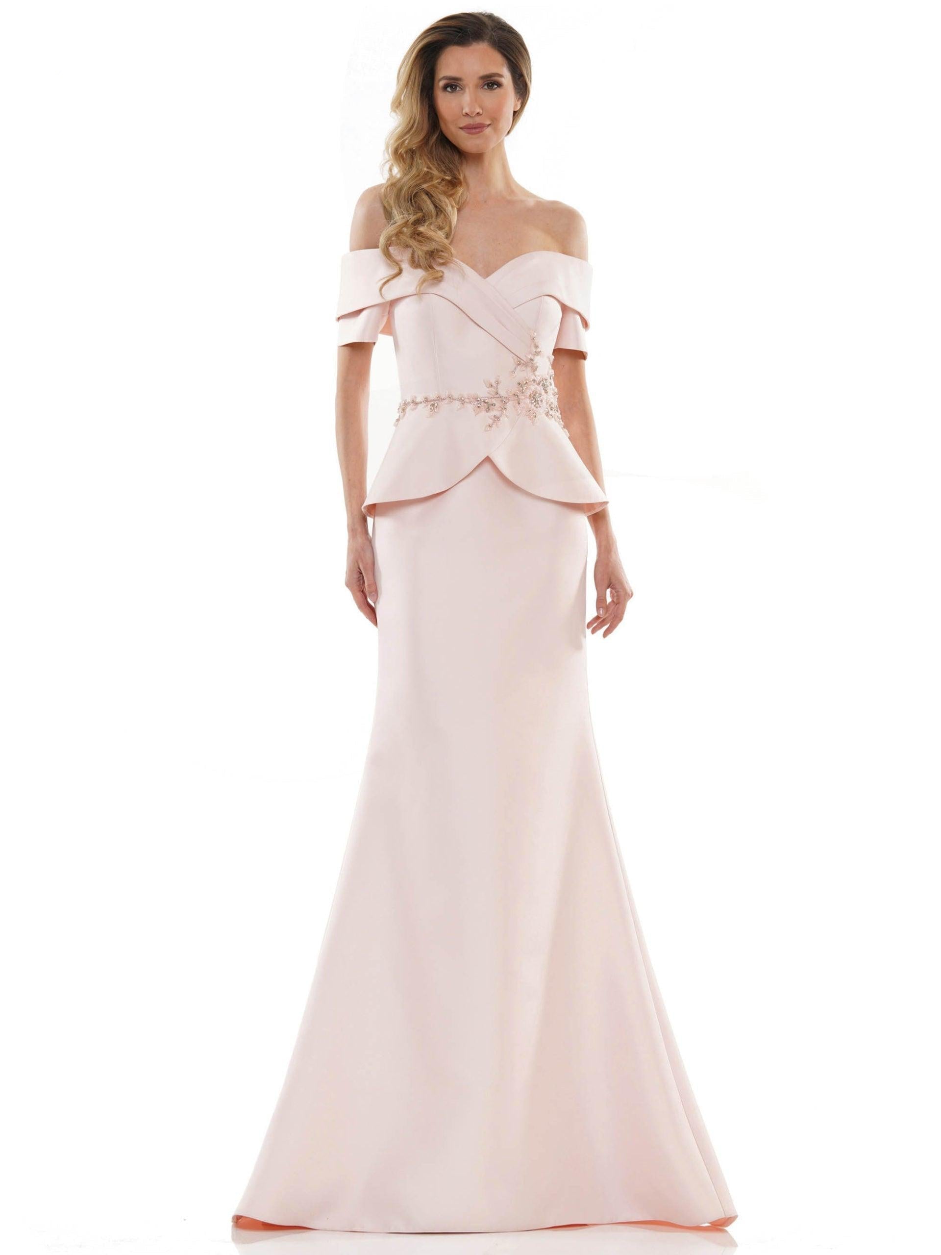 Marsoni Long Formal Off Shoulder Dress 1144 - The Dress Outlet