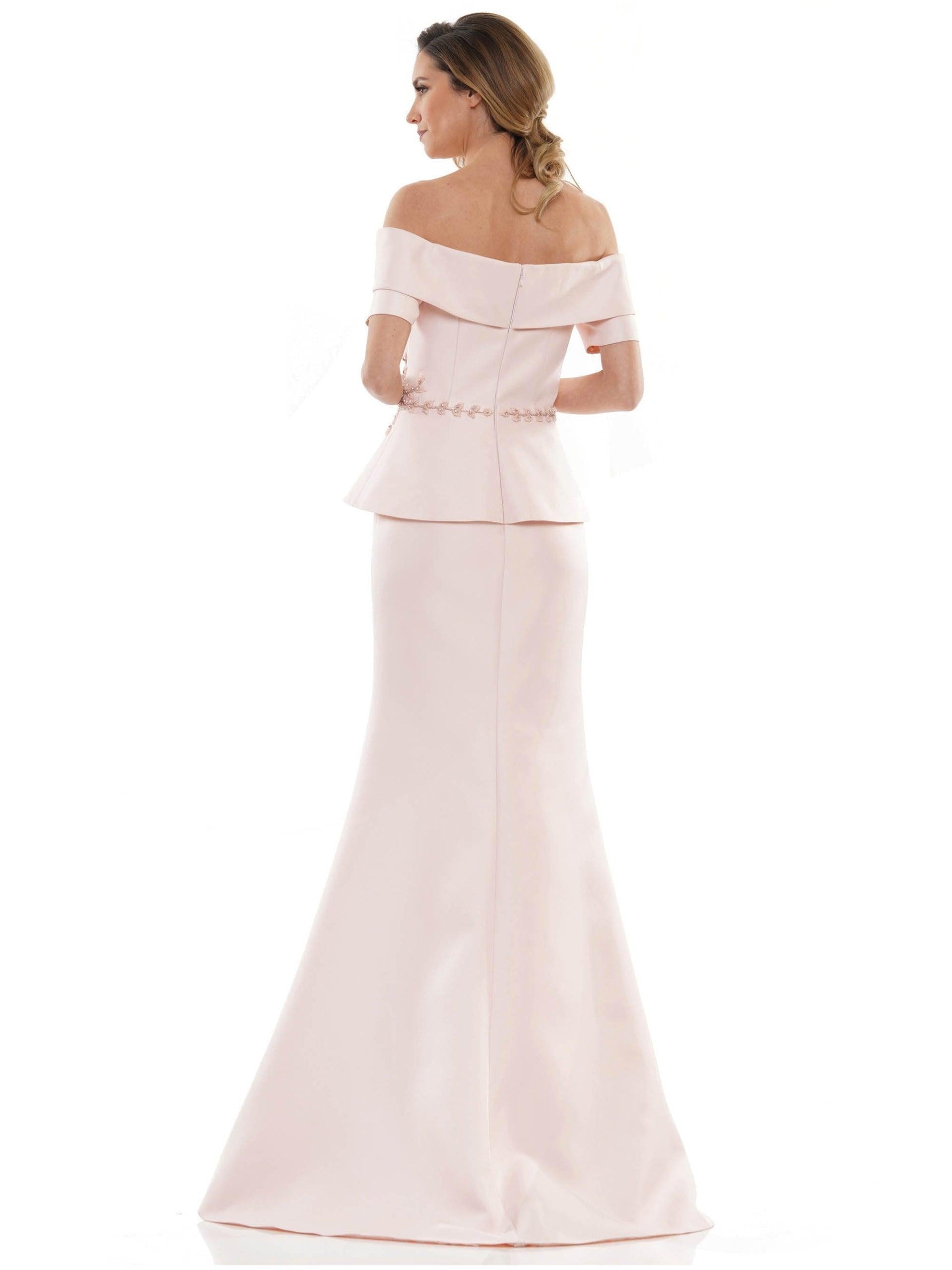 Marsoni Long Formal Off Shoulder Dress 1144 - The Dress Outlet