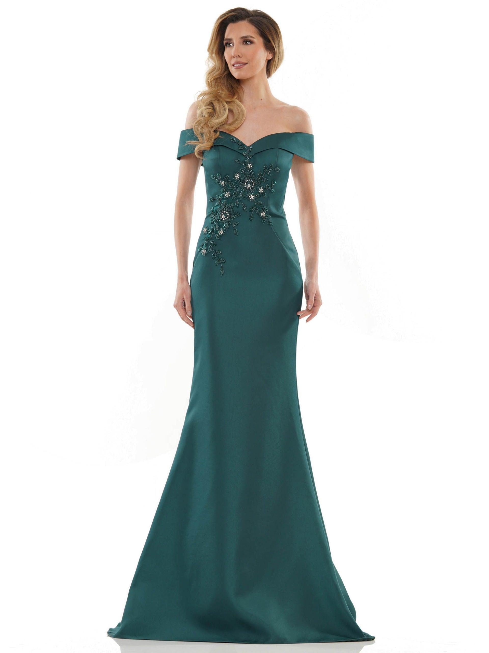 Marsoni Long Formal Off Shoulder Mermaid Dress 1142 - The Dress Outlet