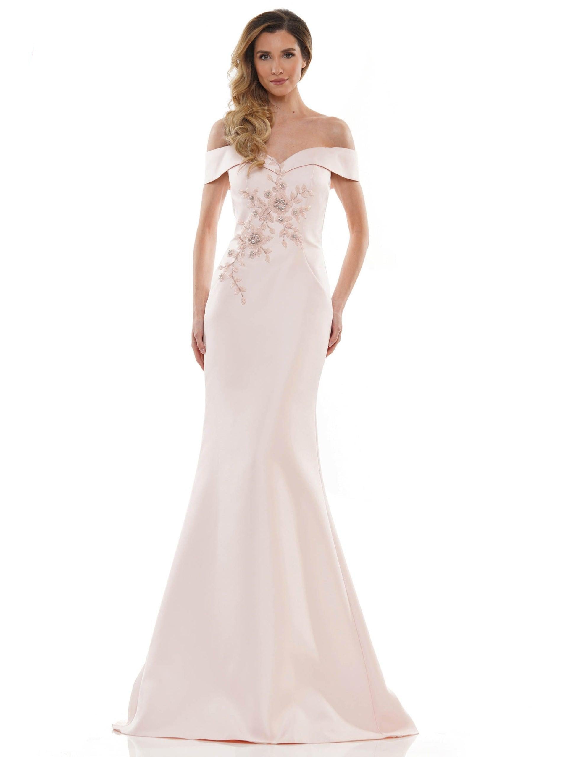 Marsoni Long Formal Off Shoulder Mermaid Dress 1142 - The Dress Outlet