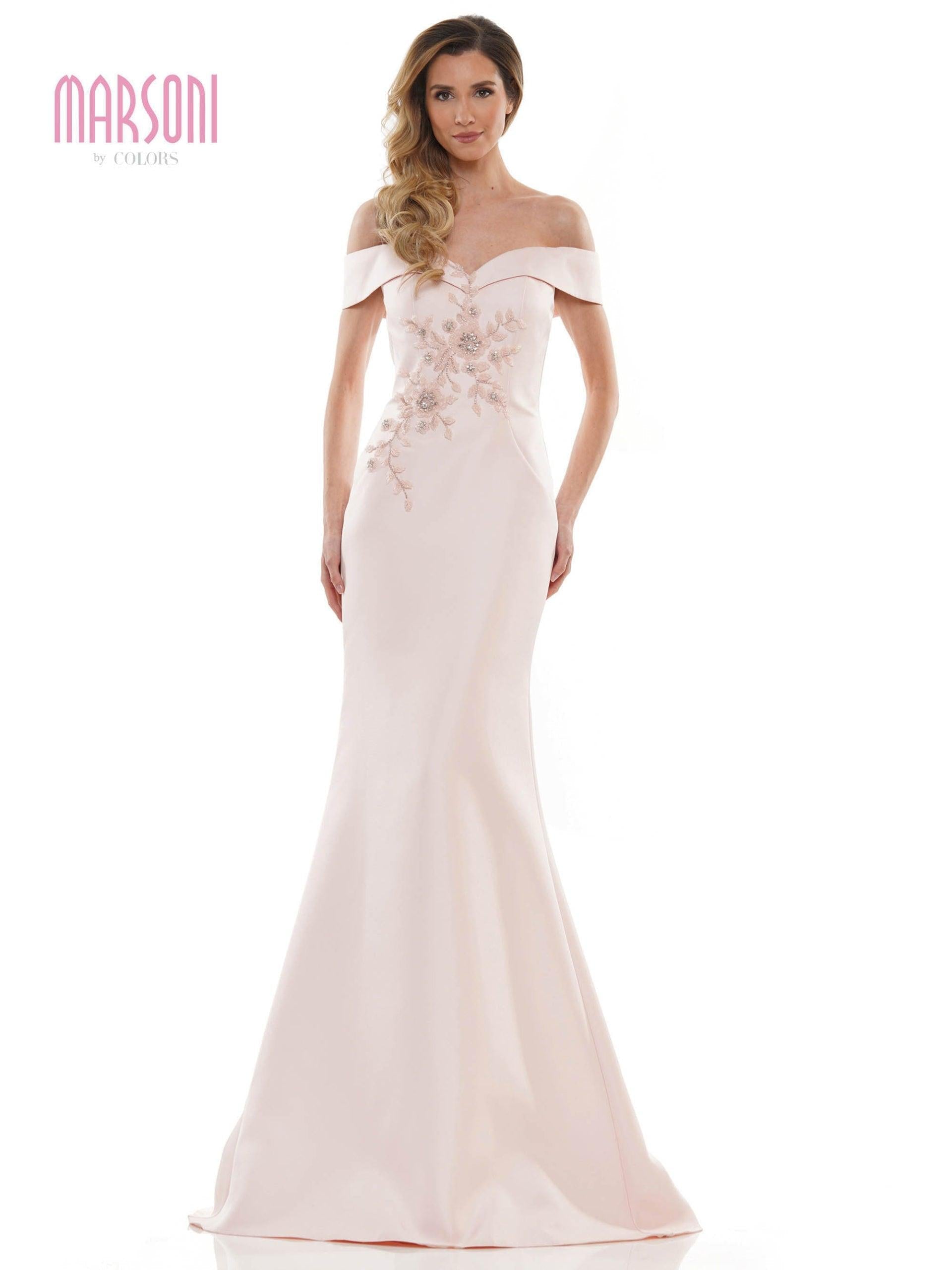 Marsoni Long Formal Off Shoulder Mermaid Dress 1142