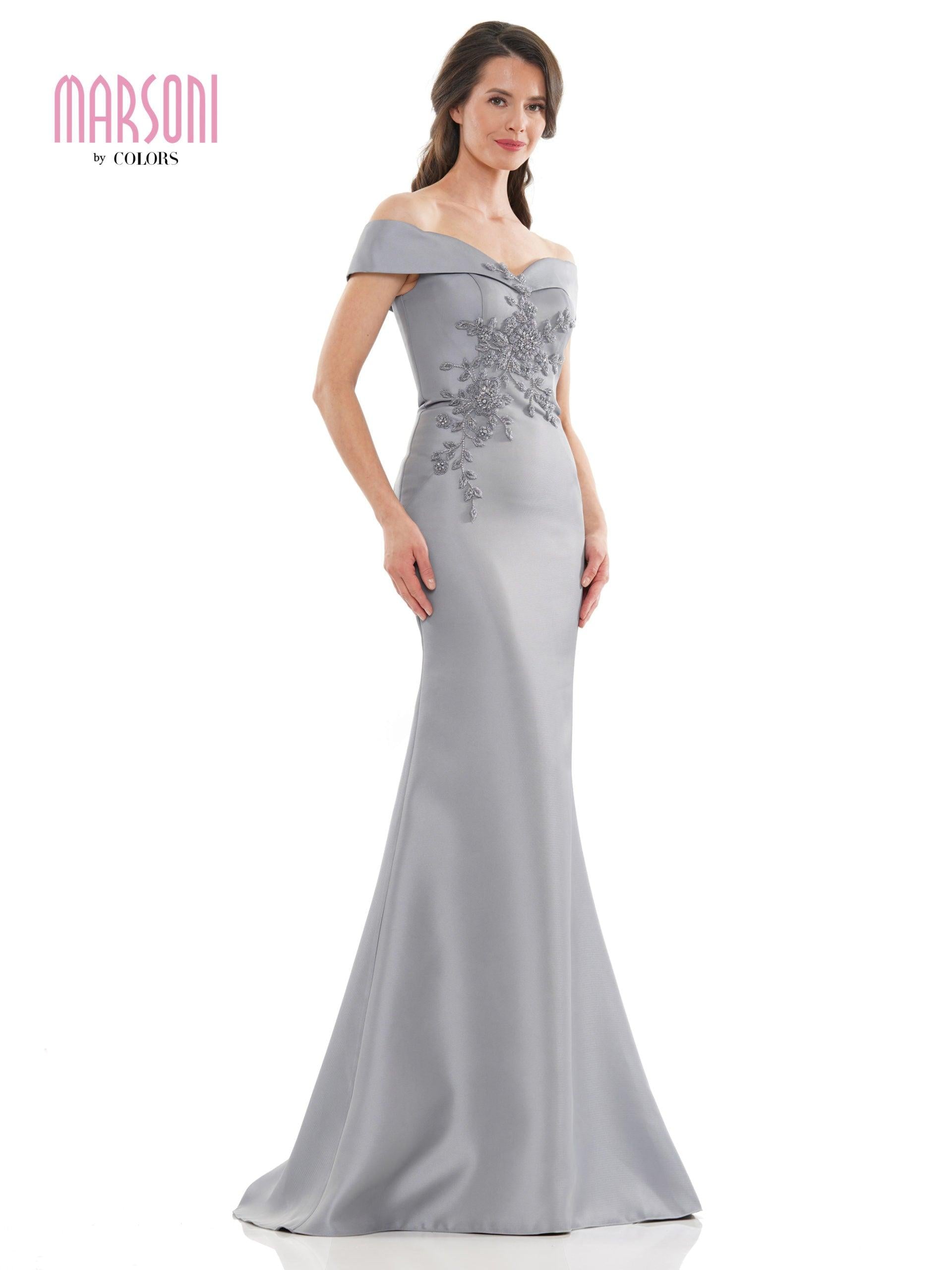 Marsoni Long Formal Off Shoulder Mermaid Dress 1142
