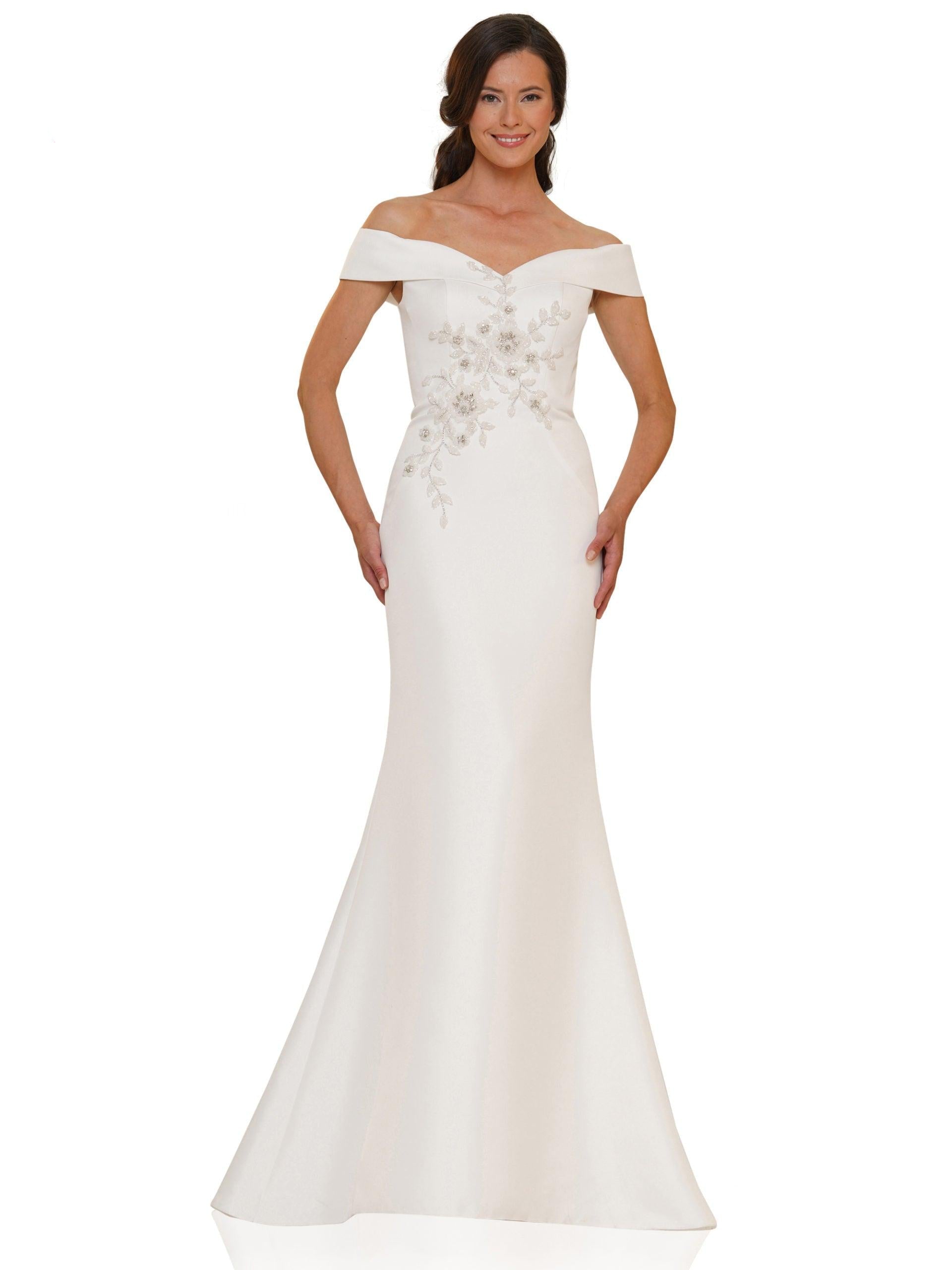 Marsoni Long Formal Off Shoulder Mermaid Dress 1142 - The Dress Outlet