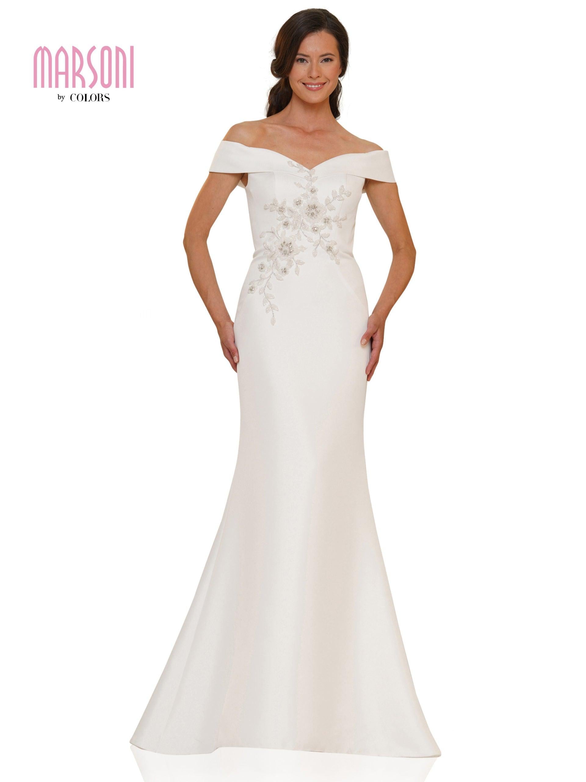 Marsoni Long Formal Off Shoulder Mermaid Dress 1142