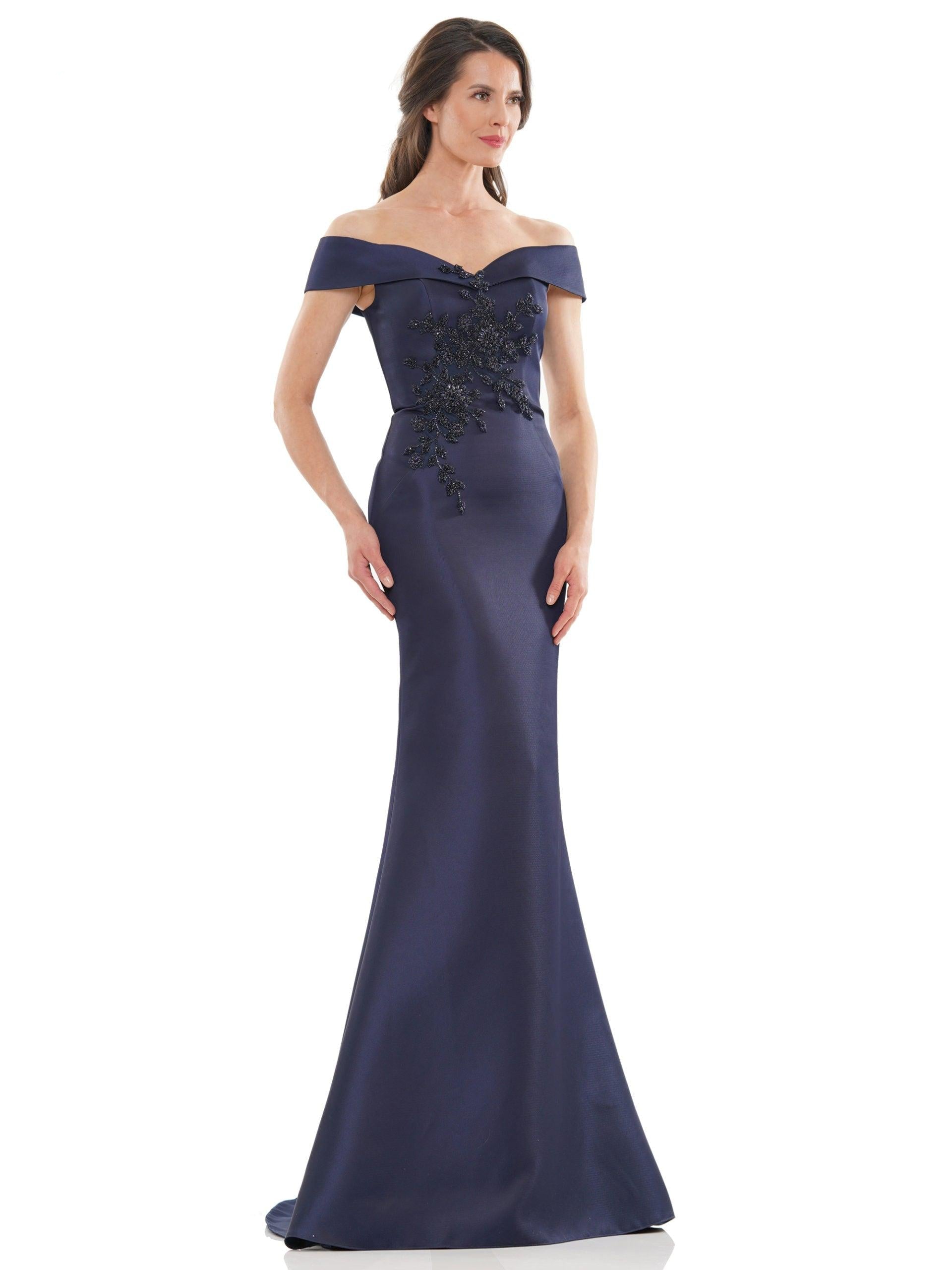 Marsoni Long Formal Off Shoulder Mermaid Dress 1142 - The Dress Outlet