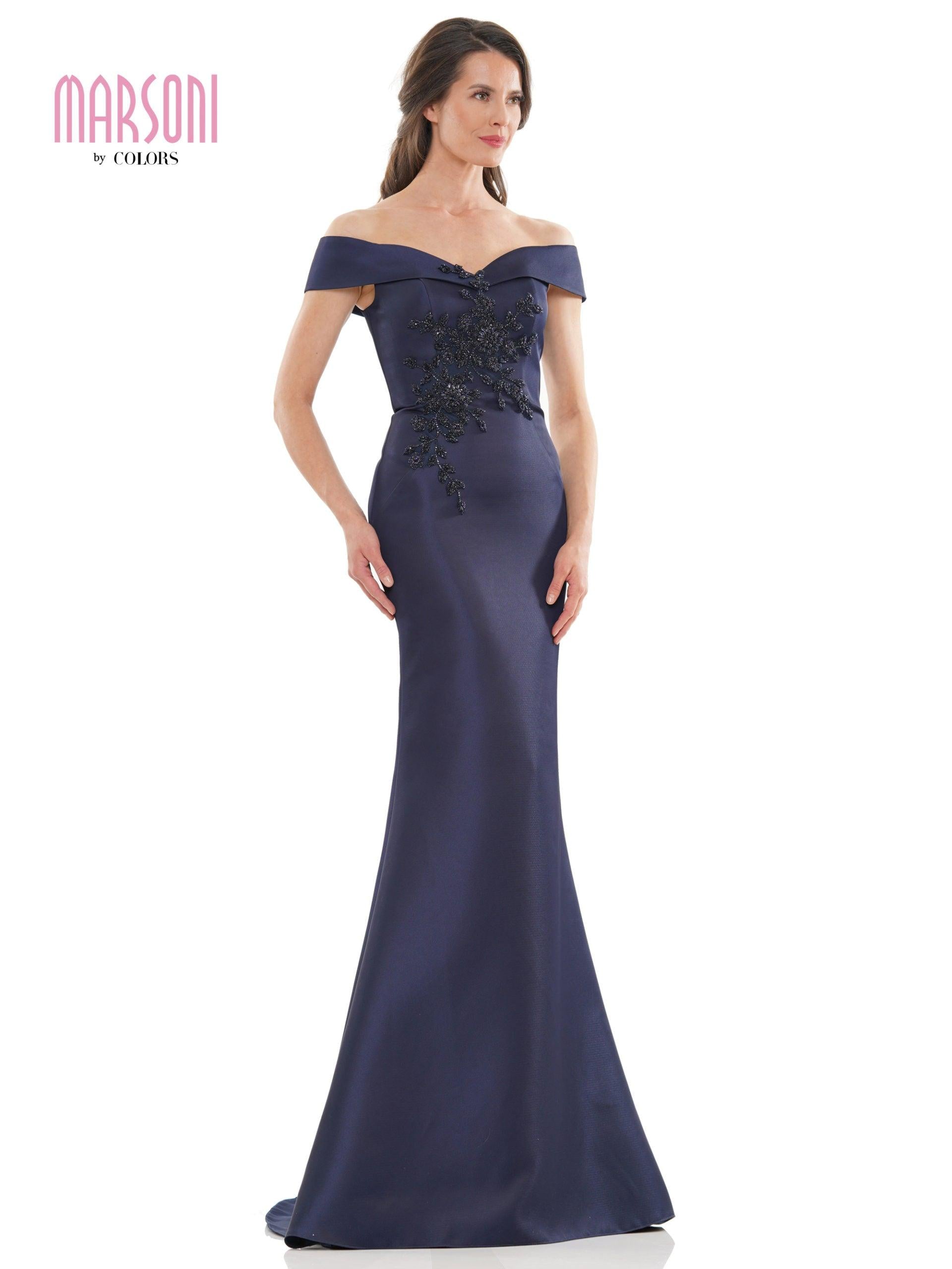 Marsoni Long Formal Off Shoulder Mermaid Dress 1142