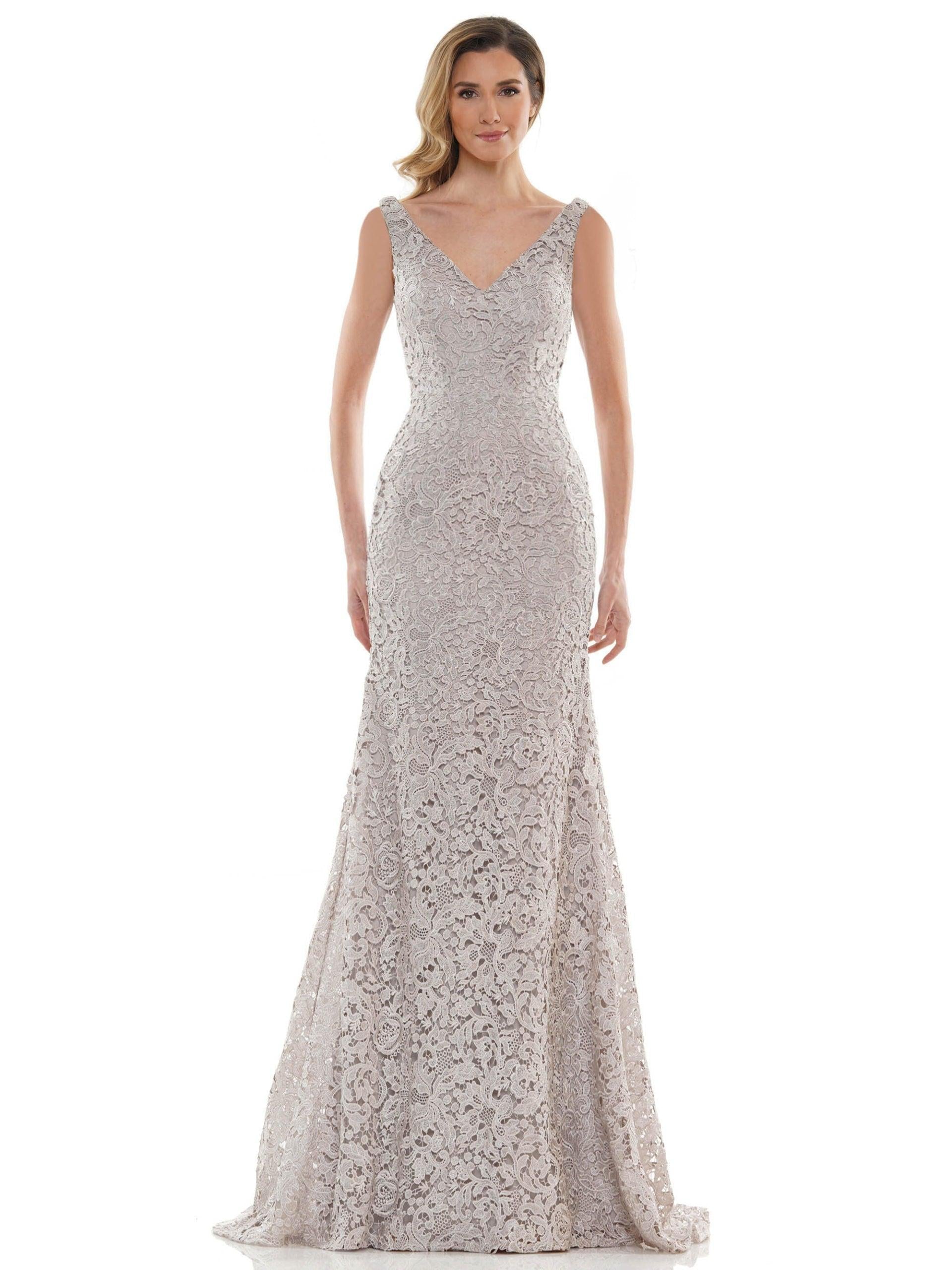 Marsoni Long Formal Sleeveless Lace Dress 1116 - The Dress Outlet