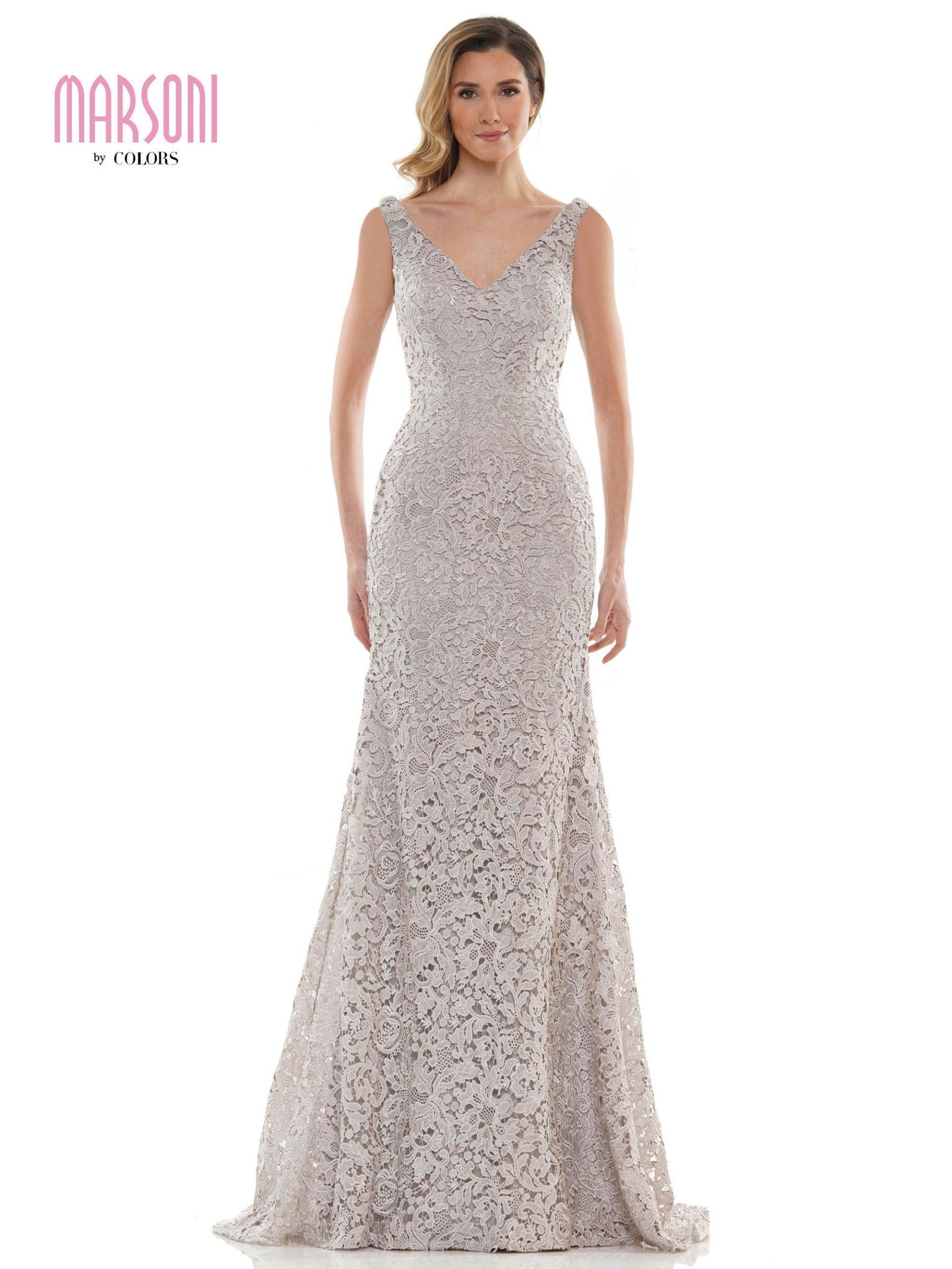 Marsoni Long Formal Sleeveless Lace Dress 1116