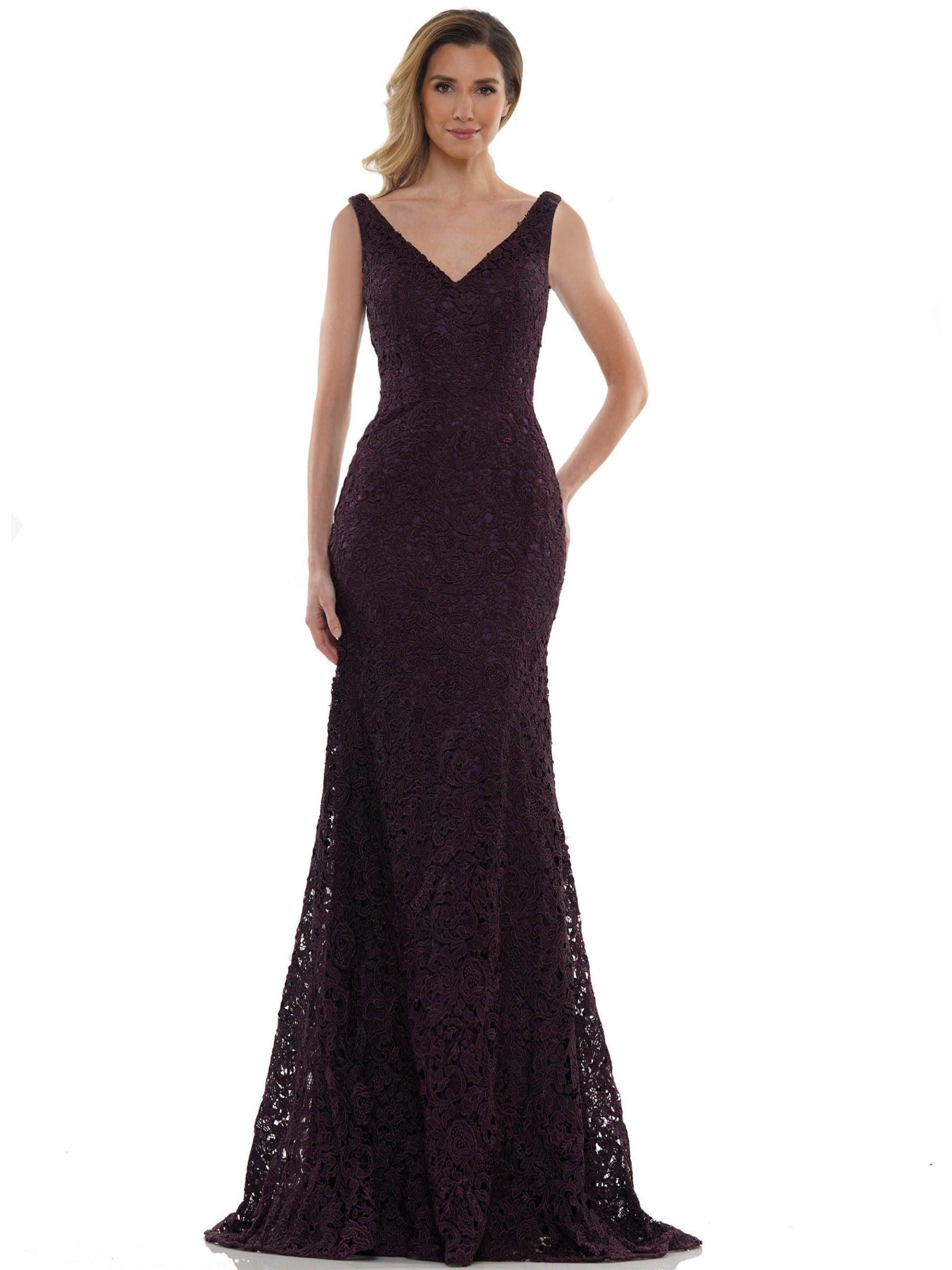 Marsoni Long Formal Sleeveless Lace Dress 1116 - The Dress Outlet