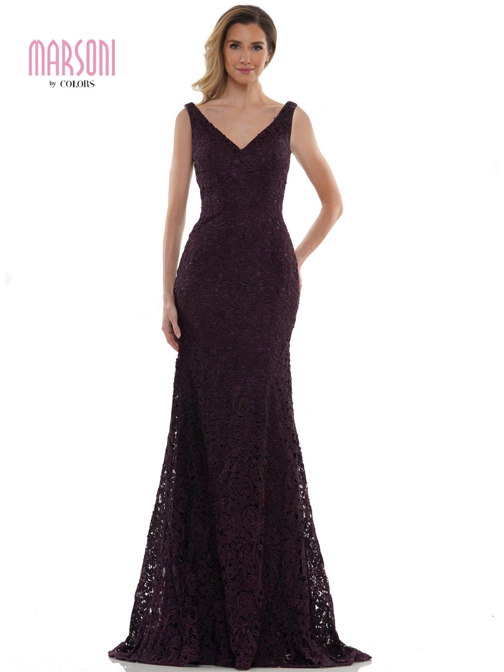 Marsoni Long Formal Sleeveless Lace Dress 1116