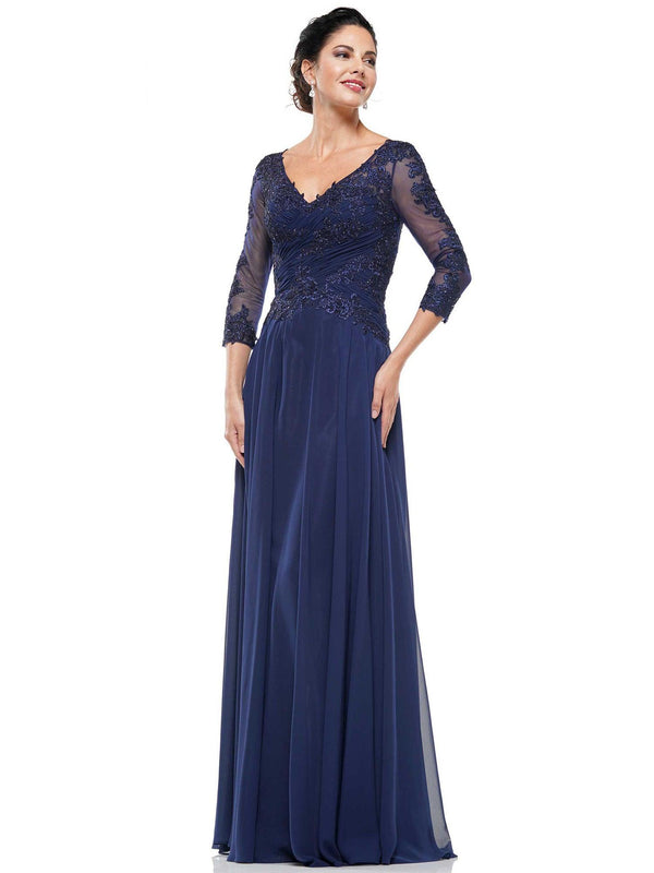 Long 3/4 Sleeve Mother of the Bride Dress 237 by Marsoni