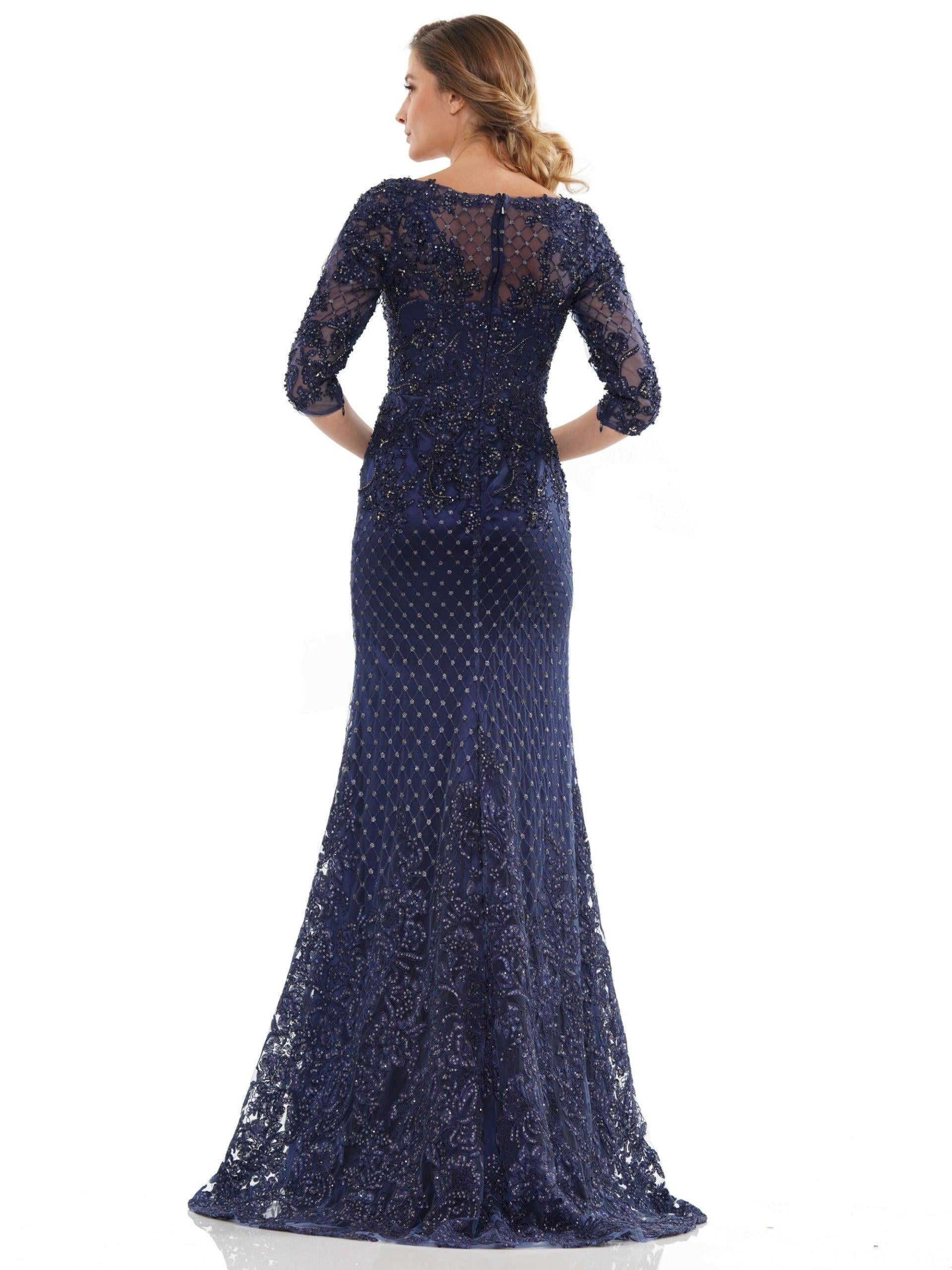 Marsoni Long Mother of the Bride Beaded Dress 1121 - The Dress Outlet