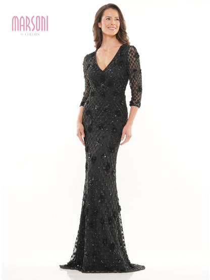 Marsoni Long Mother of the Bride Beaded Gown 1196 - The Dress Outlet