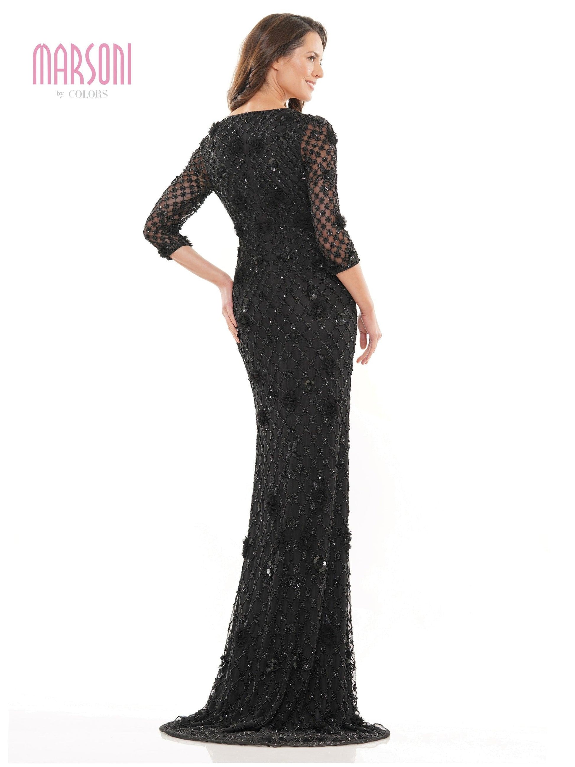 Marsoni Long Mother of the Bride Beaded Gown 1196