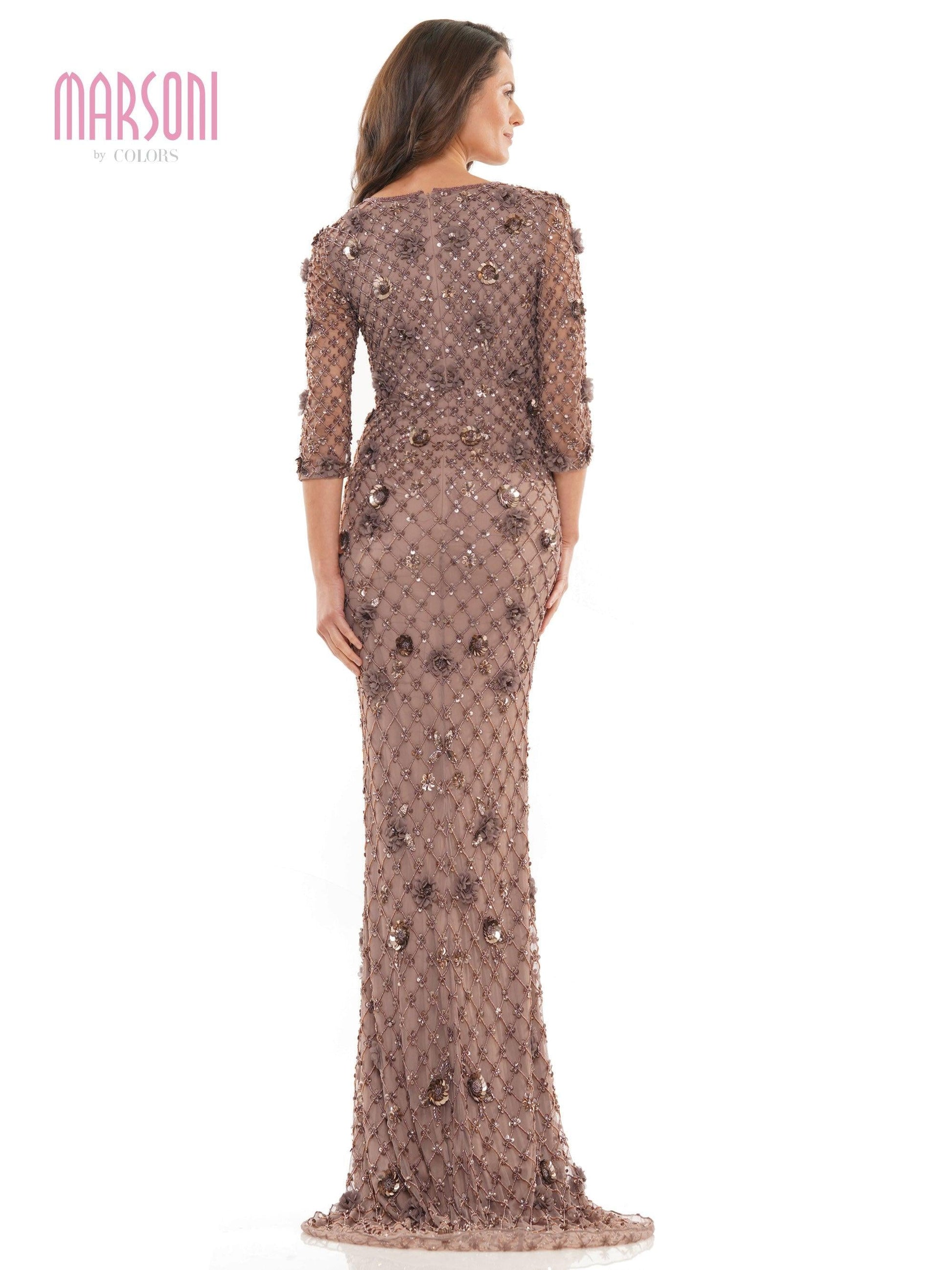 Marsoni Long Mother of the Bride Beaded Gown 1196