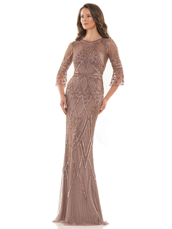 Dark Taupe Mother of the Bride Gown by Marsoni M165