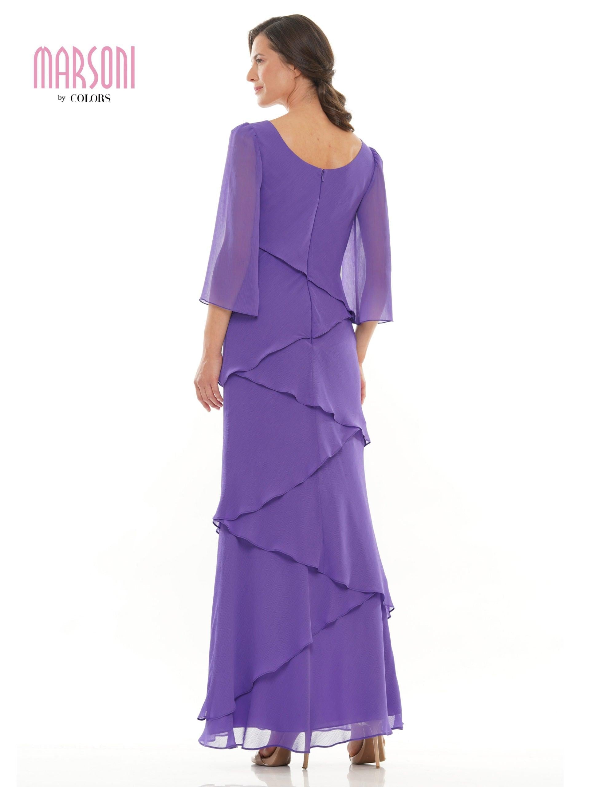 Marsoni Long Mother of the Bride Chiffon Dress 302