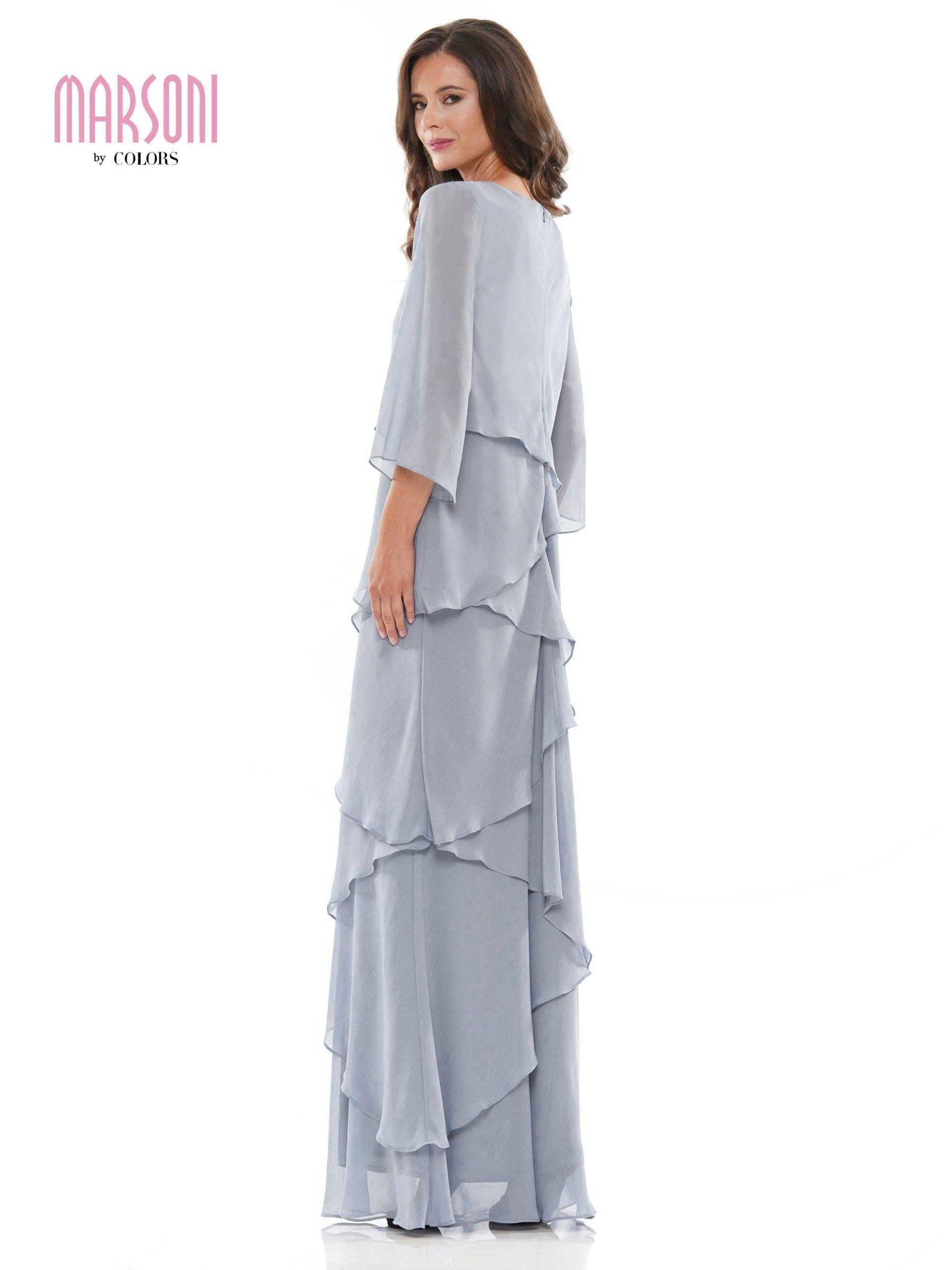 Marsoni Long Mother of the Bride Chiffon Dress 302