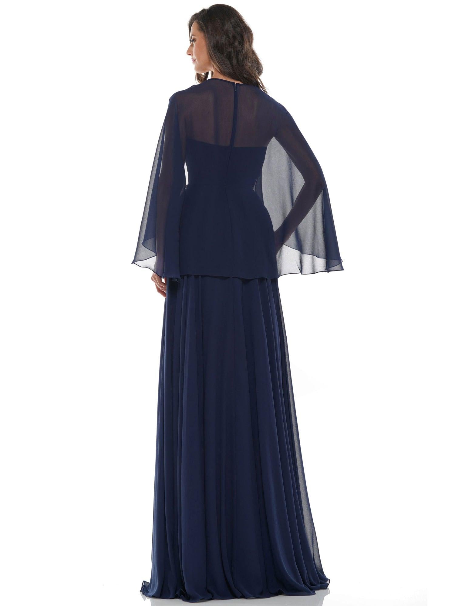 Marsoni Long Mother of the Bride Chiffon Gown 1094 - The Dress Outlet