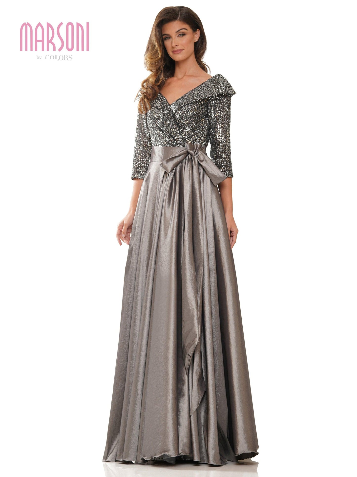 Marsoni Long Mother of the Bride Formal Dress M317 - The Dress Outlet