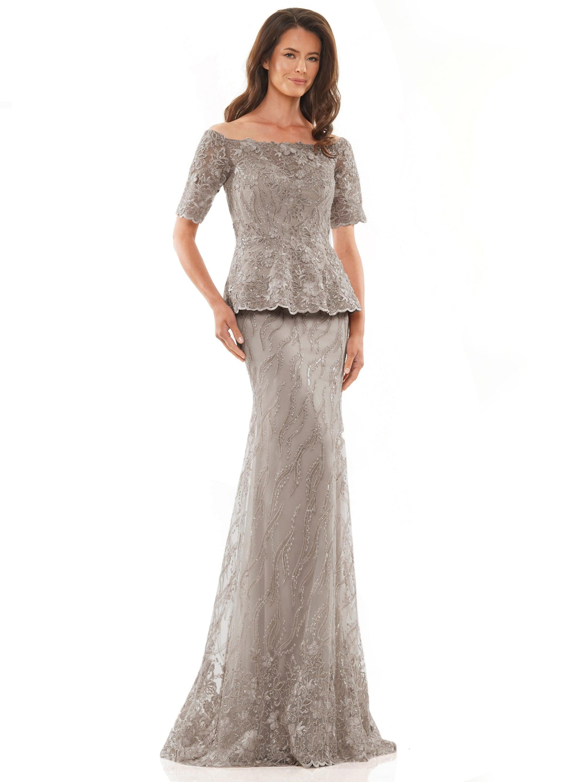 Dark Taupe Marsoni Long Mother of the Bride Formal Gown 1222 - Mother ...