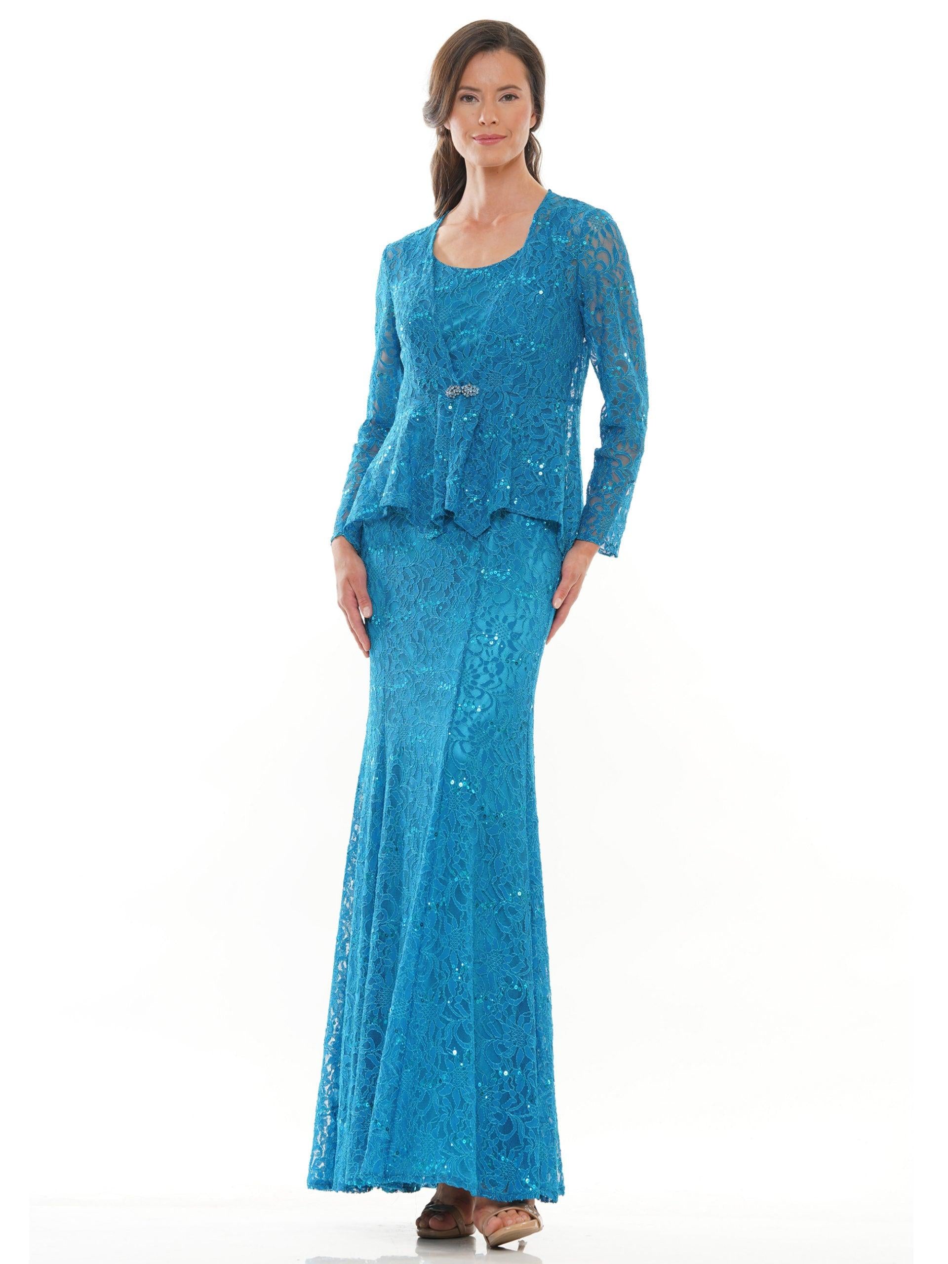 Marsoni Long Mother of the Bride Jacket Dress 301 - The Dress Outlet
