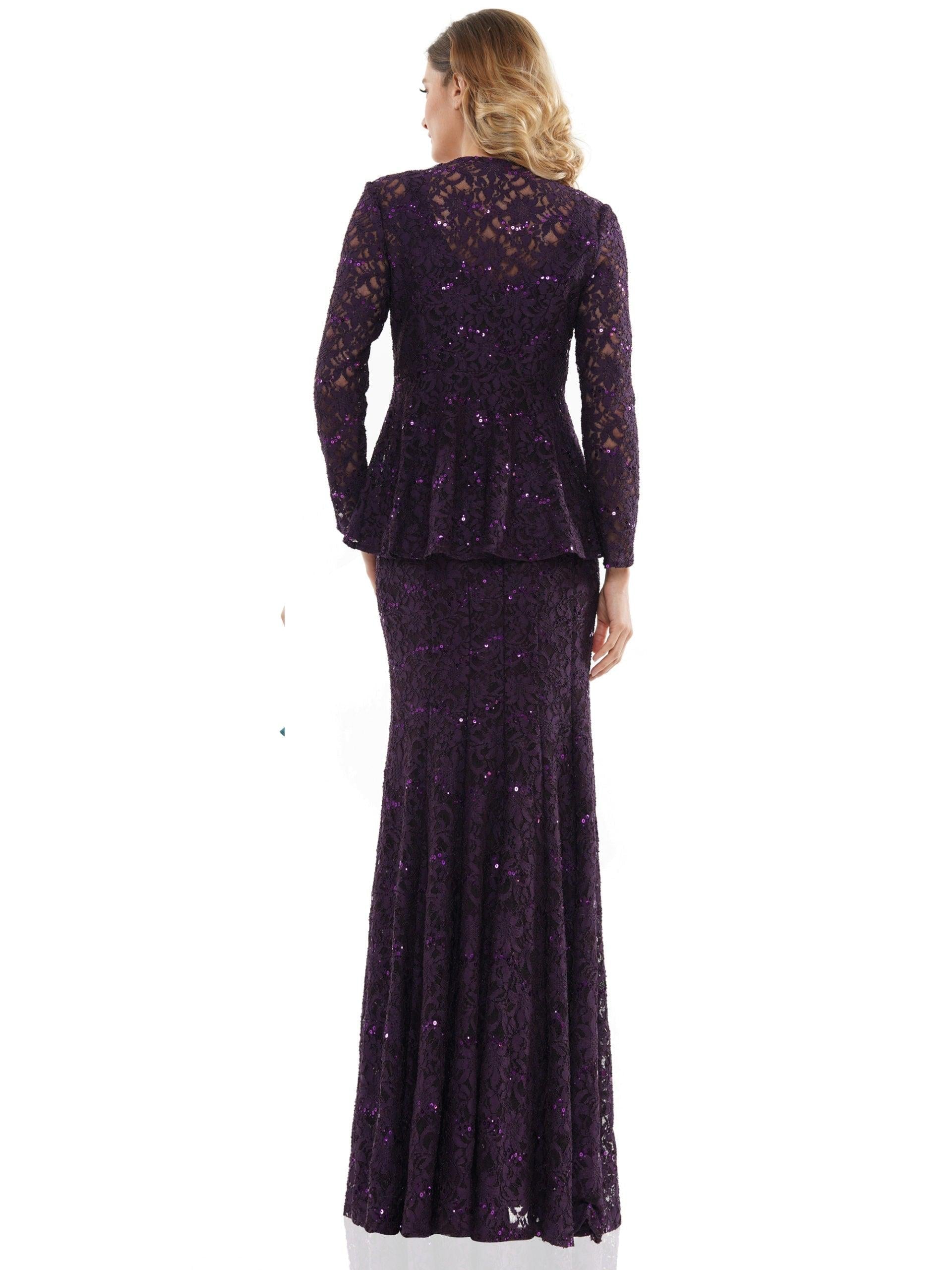 Marsoni Long Mother of the Bride Jacket Dress 301 - The Dress Outlet