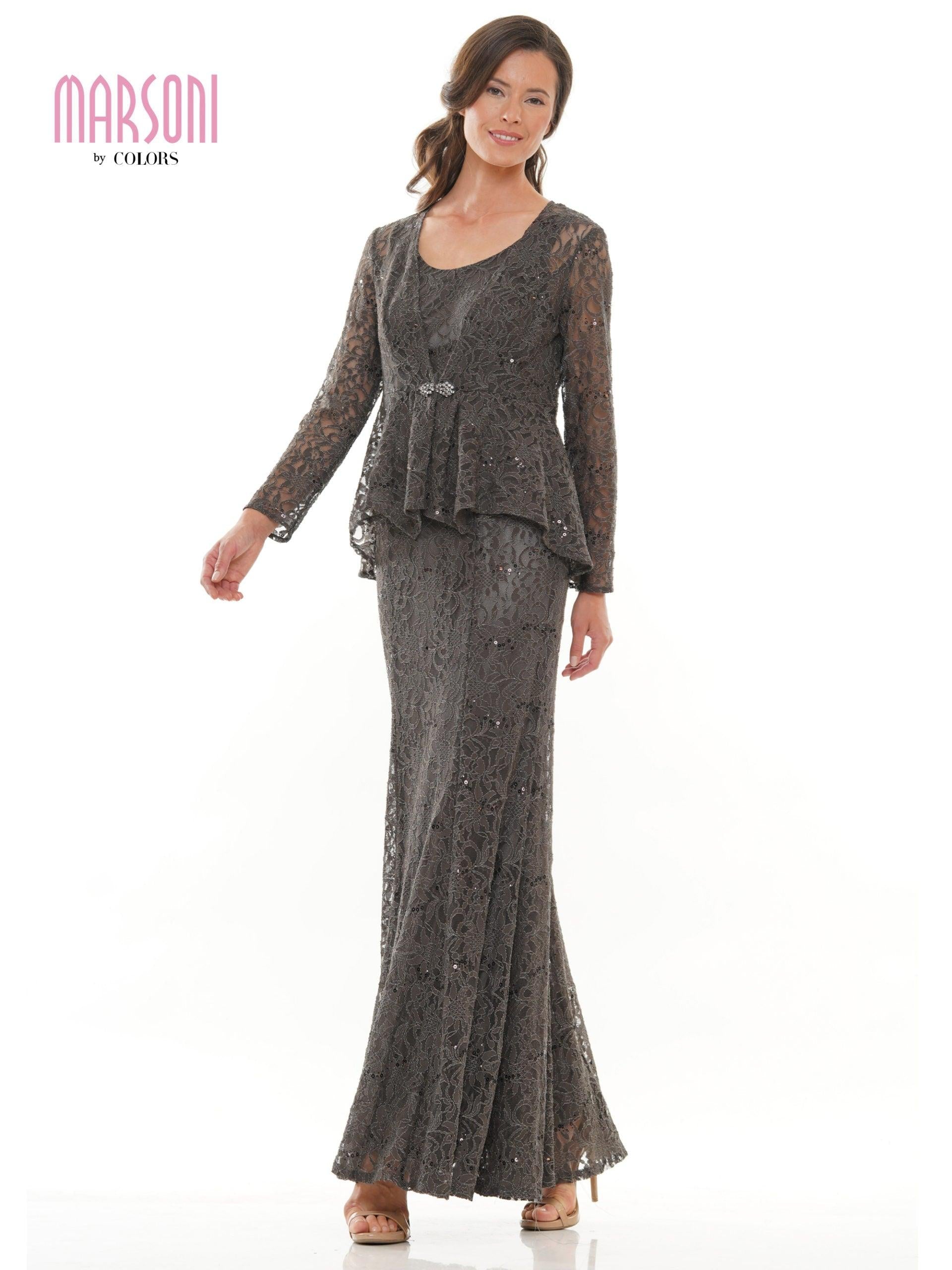 Marsoni Long Mother of the Bride Jacket Dress 301