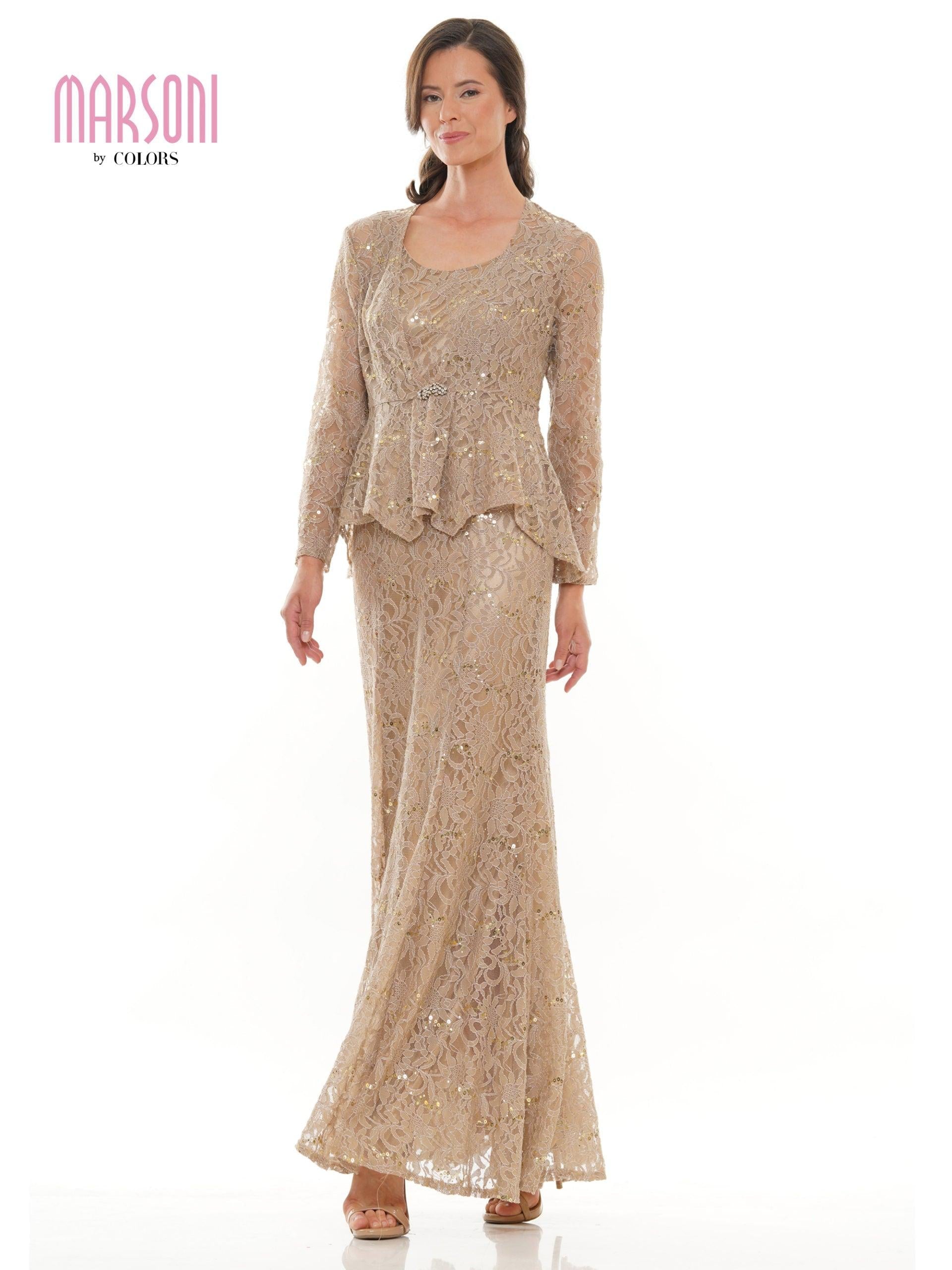 Marsoni Long Mother of the Bride Jacket Dress 301