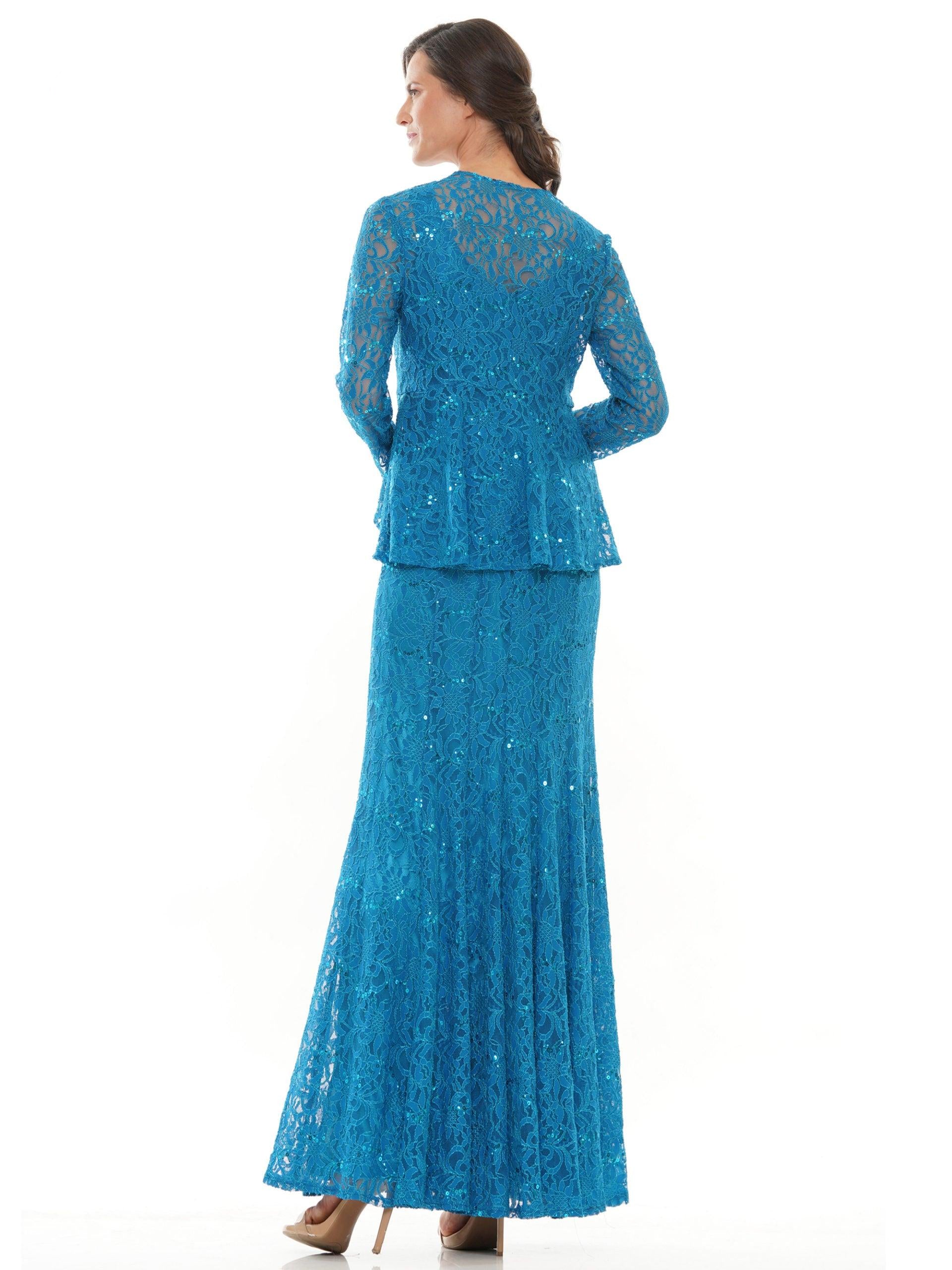 Long Mother of the Bride Jacket Dress 301 by Marsoni – The Dress Outlet