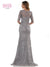 Marsoni Long Mother of the Bride Lace Dress Platinum