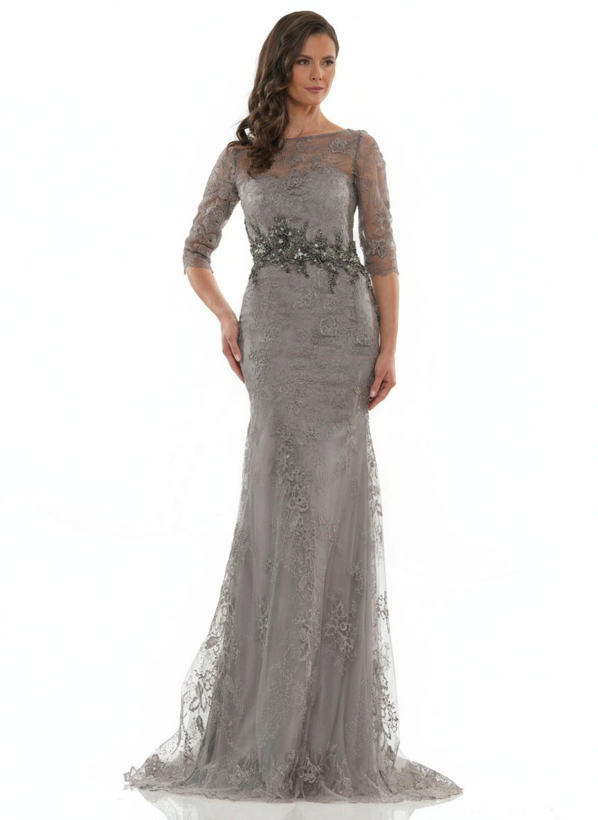 Marsoni Long Mother of the Bride Lace Dress 1127 - The Dress Outlet