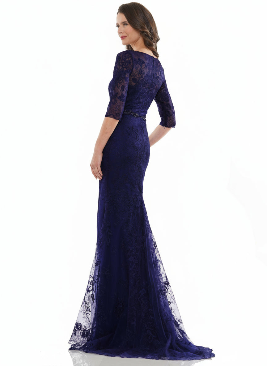 Marsoni Long Mother of the Bride Lace Dress 1127 - The Dress Outlet