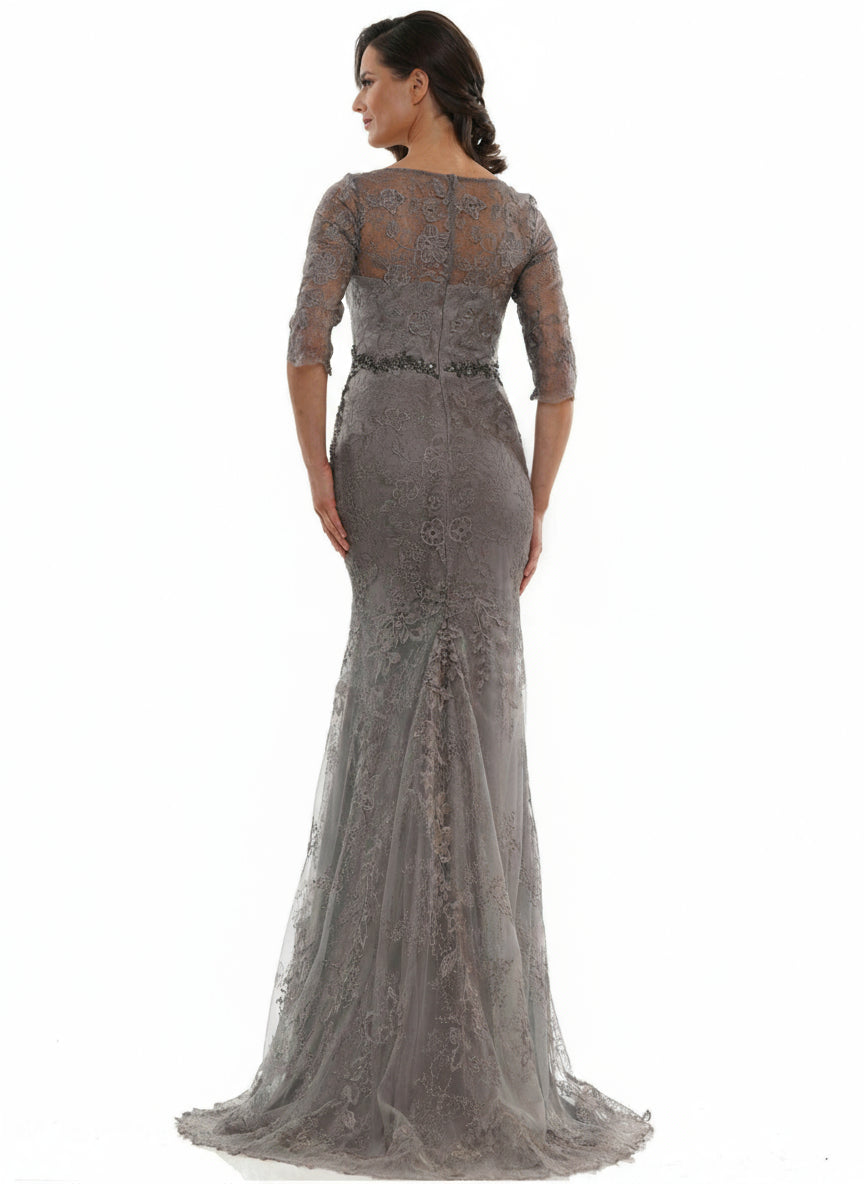 Marsoni Long Mother of the Bride Lace Dress 1127 - The Dress Outlet