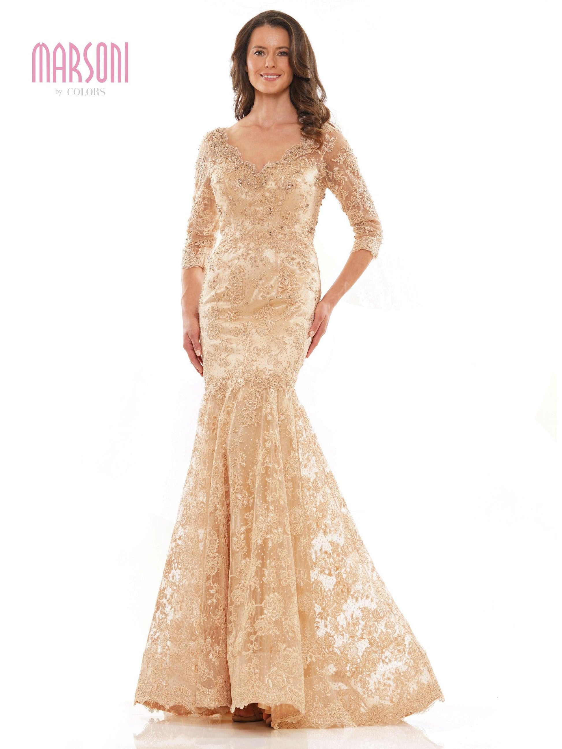 Marsoni Long Mother of the Bride Lace Dress 1178