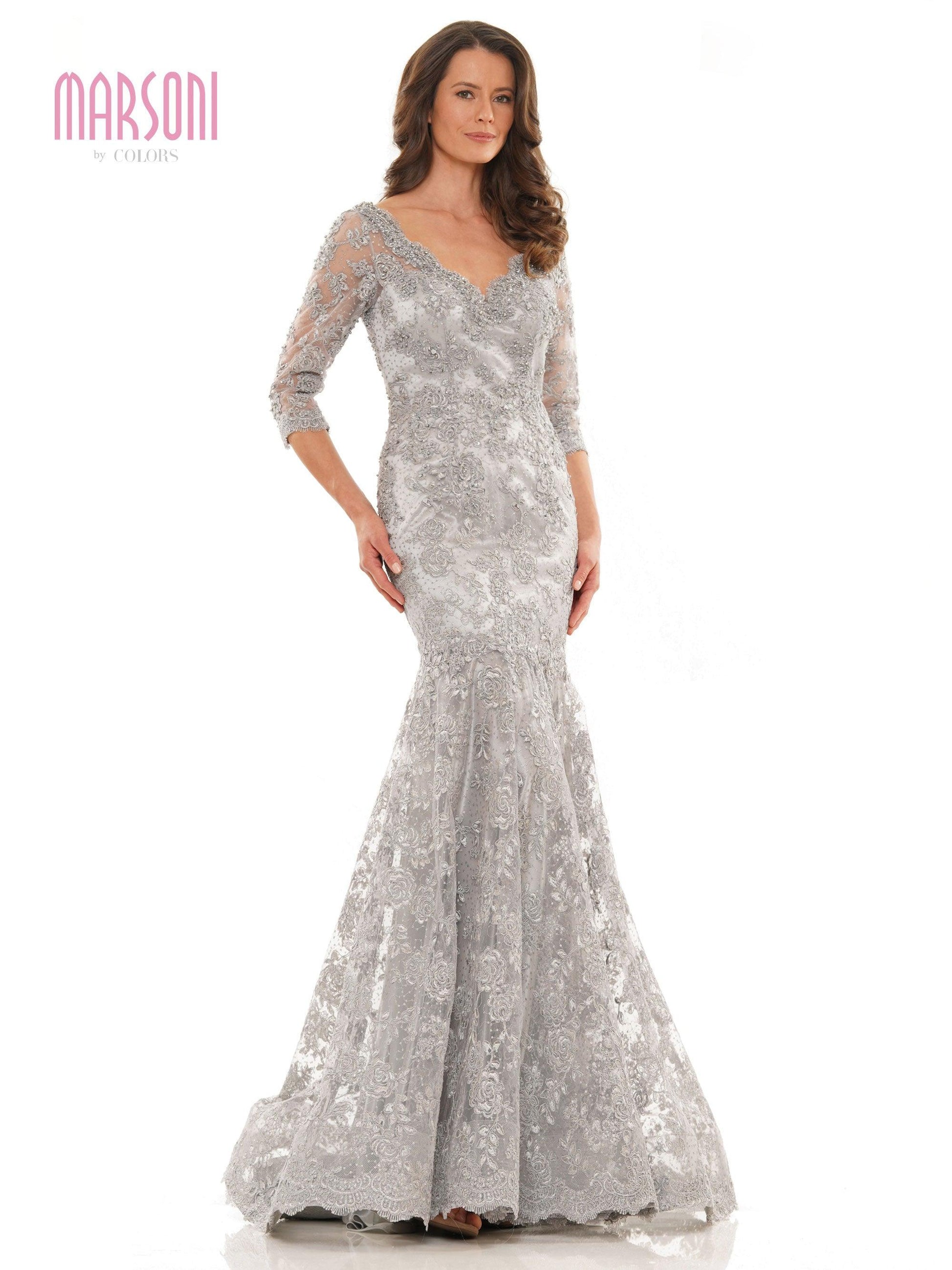 Marsoni Long Mother of the Bride Lace Dress 1178