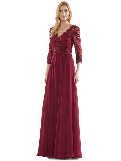 Marsoni Long Mother of the Bride Lace Dress 225 - The Dress Outlet